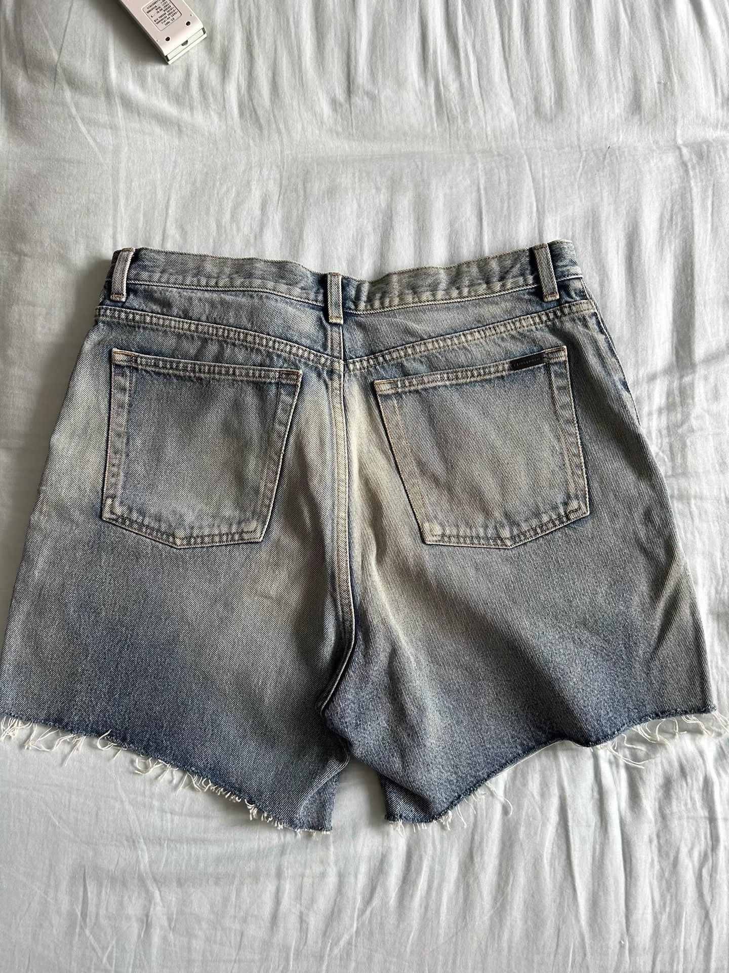 Saint Laurent Paris Saint Laurent SLP cut whisker denim shorts K33 Size US 31 - 3 Thumbnail