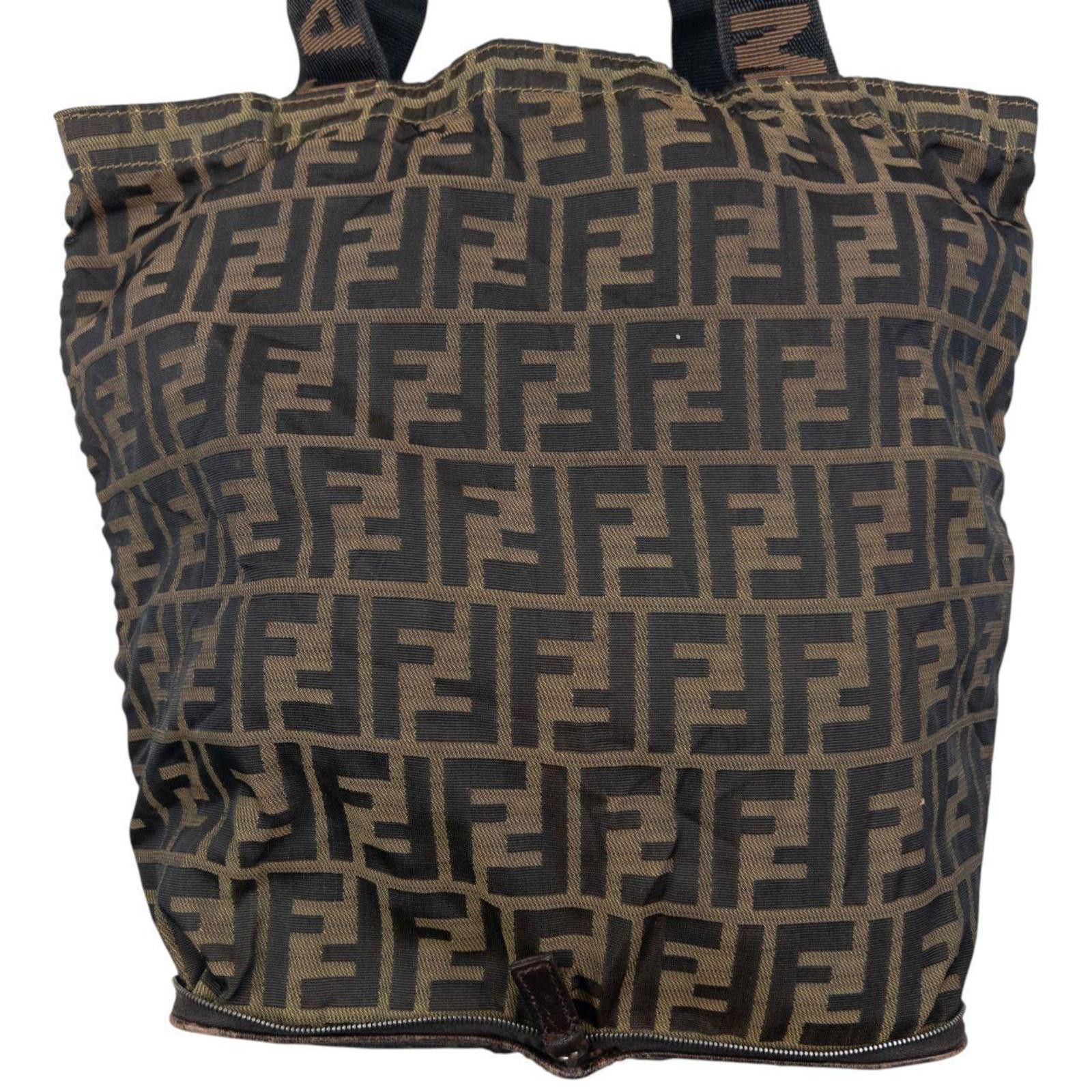 Vintage Fendi Monogram Foldable Shoulder Bag