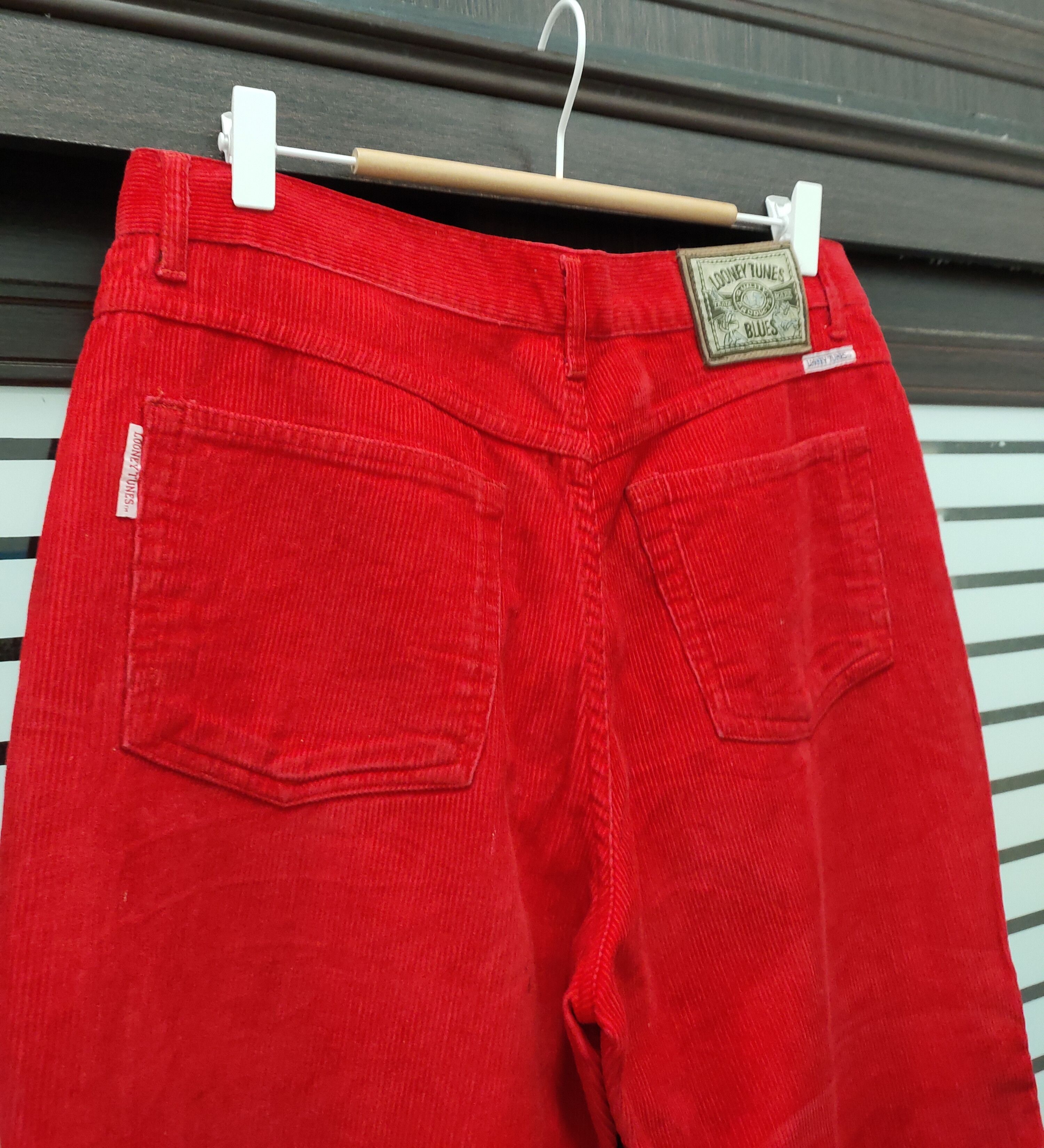 Vintage 💥 Looney Tunes Sylvester Corduroy Pants 💥 Size US 32 / EU 48 - 6 Thumbnail