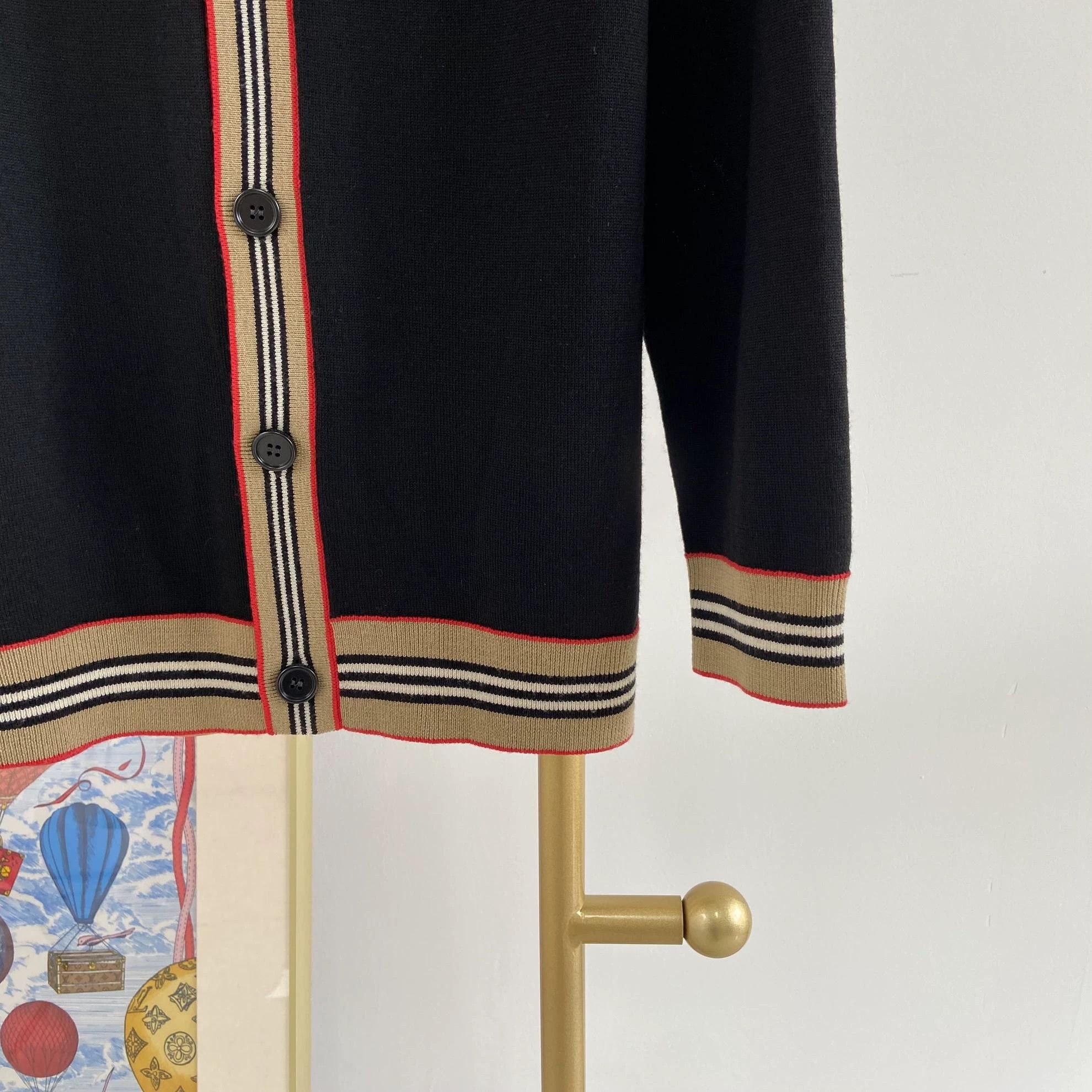 Burberry Burberry Black Knit Cardigan 14Y 4621 Size US XS / EU 42 / 0 - 4 Thumbnail