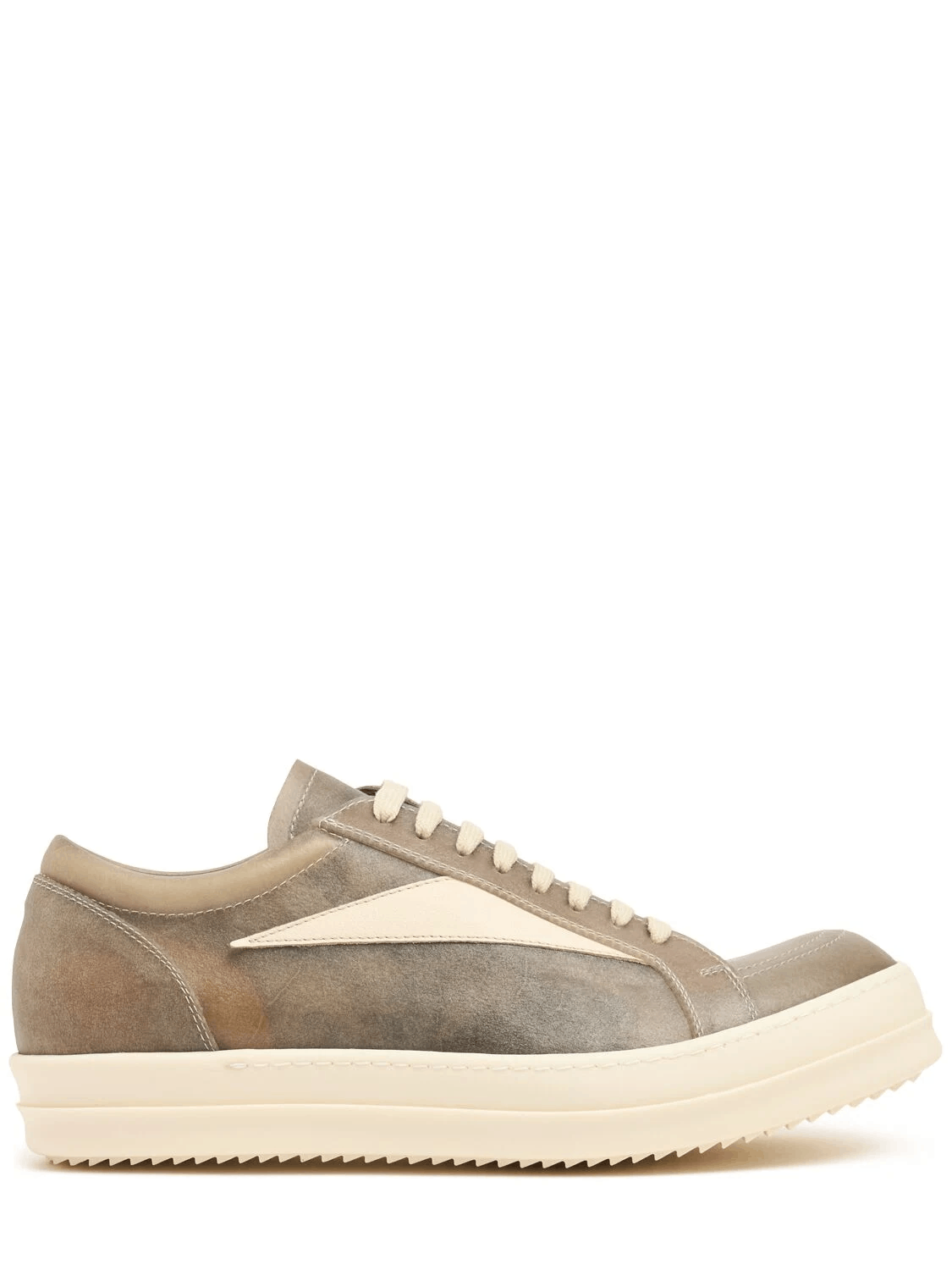 Rick Owens Hollywood Vintage $1110 Dust/Milk Low Sneakers