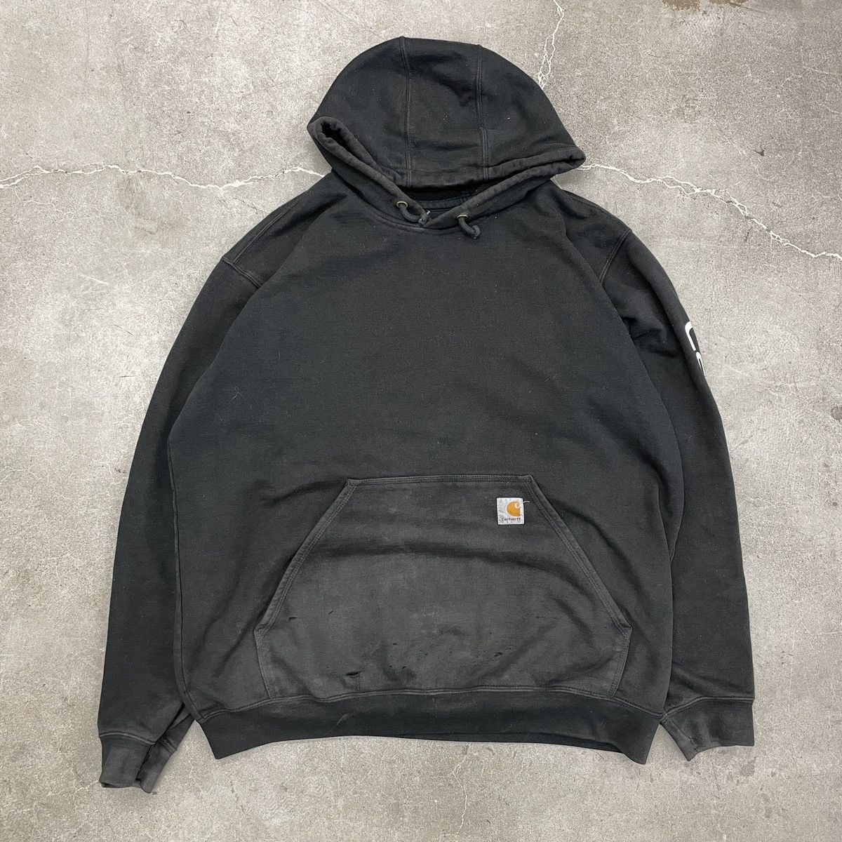 Vintage 90s offers Carhartt Faded Black Hoodie