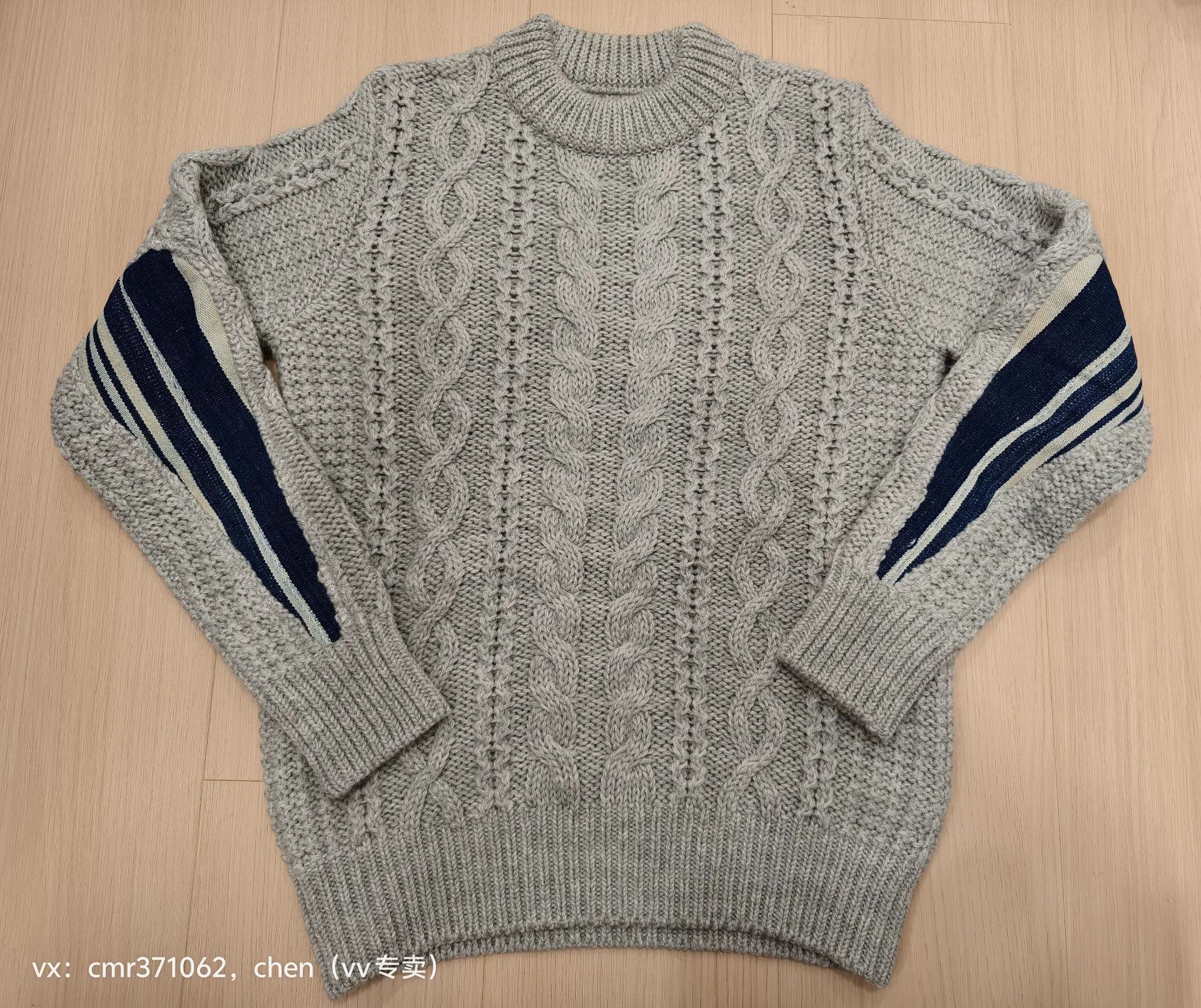 Visvim visvim 15aw spot fisherman cable knit grey 3 Size US L / EU 52-54 / 3 - 1 Thumbnail