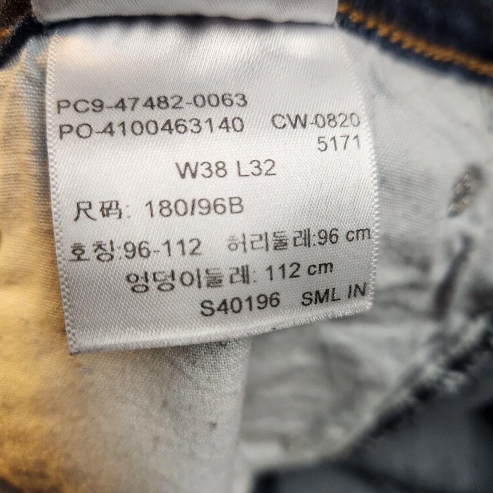 Levi's Sz 38x32 Mens Jeans Denizen Levis 218 Straight Fit Size US 38 / EU 54 - 10 Thumbnail