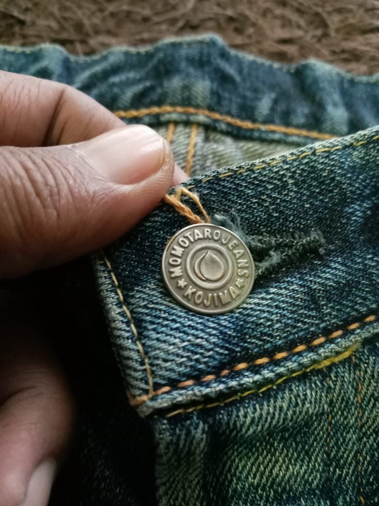 Japanese Brand × Momotaro Jeans × Vintage Vintage Distress Momotaro selvadge Jeans Size US 31 - 5 Thumbnail
