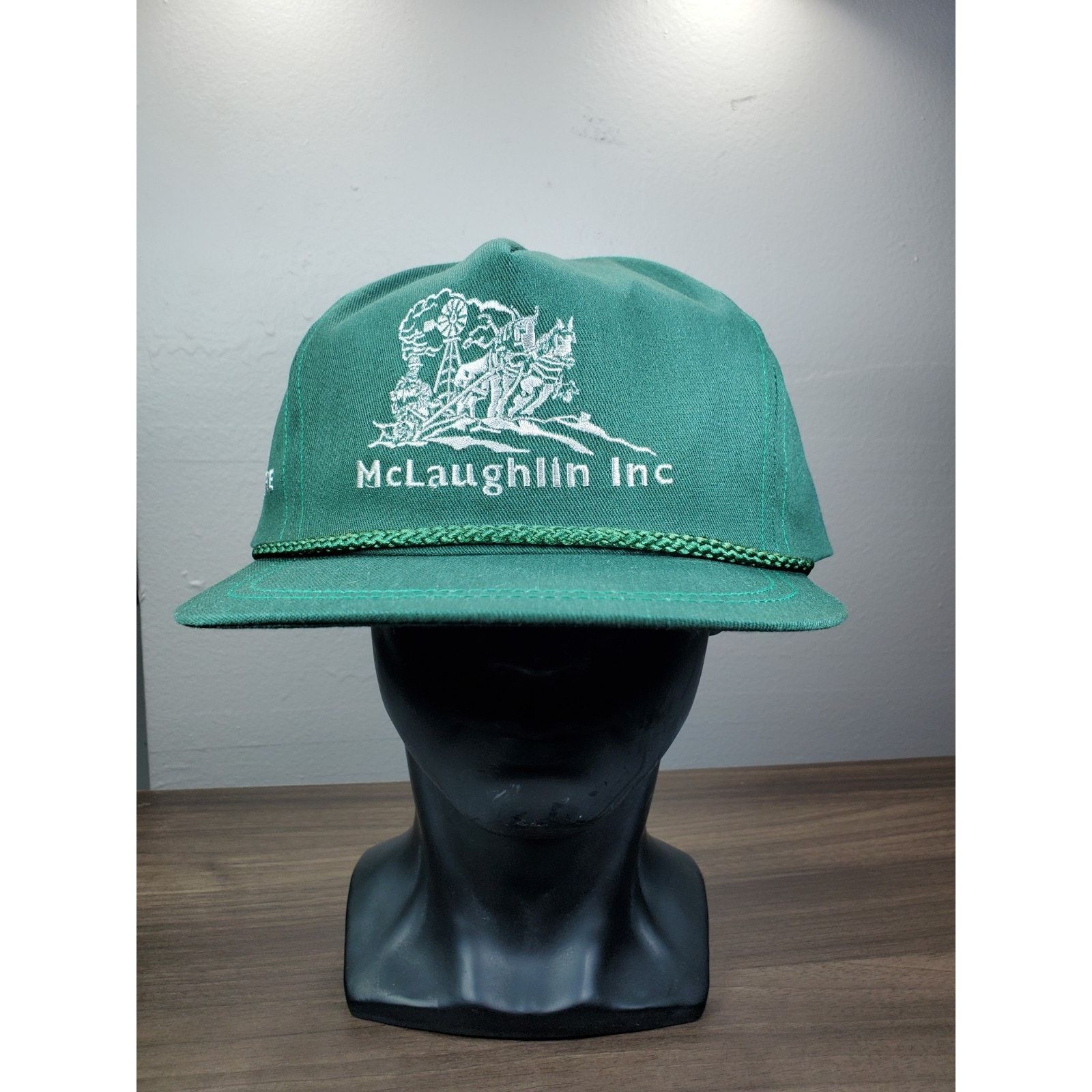 John Deere × Vintage 1994 John Deere McLaughlin Inc Greensburg KansasHat Cap Farm Size ONE SIZE - 2 Thumbnail