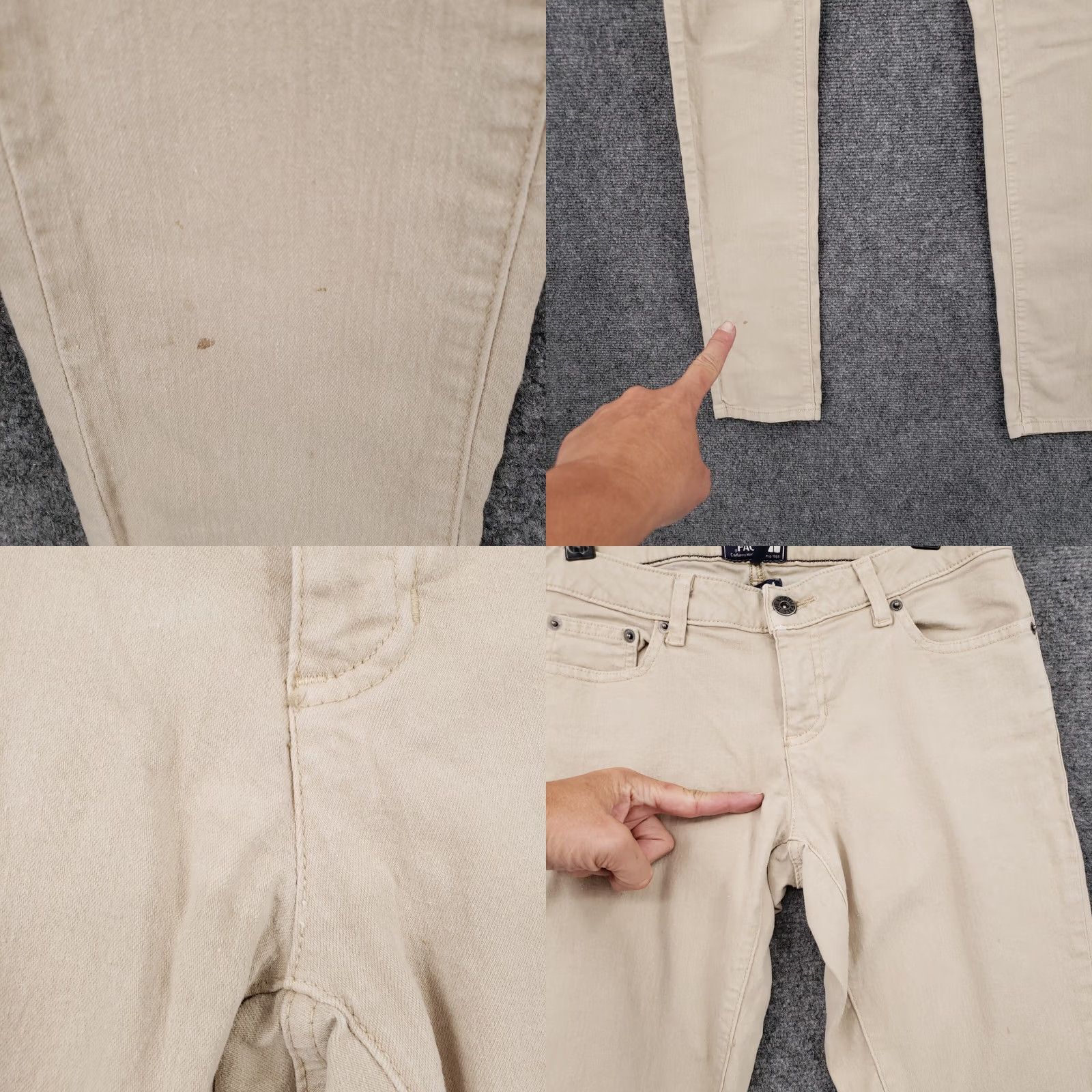 The North Face The North Face Jeans Womens 2 Beige Skinny Low Rise Stretch 5 Pocket Size 26" / US 2 / IT 38 - 8 Thumbnail