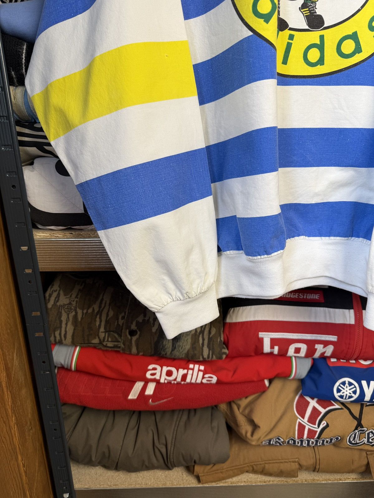 Adidas 80s Crazy Striped Aussie Rugby Long Sleeve Size US XL / EU 56 / 4 - 5 Thumbnail