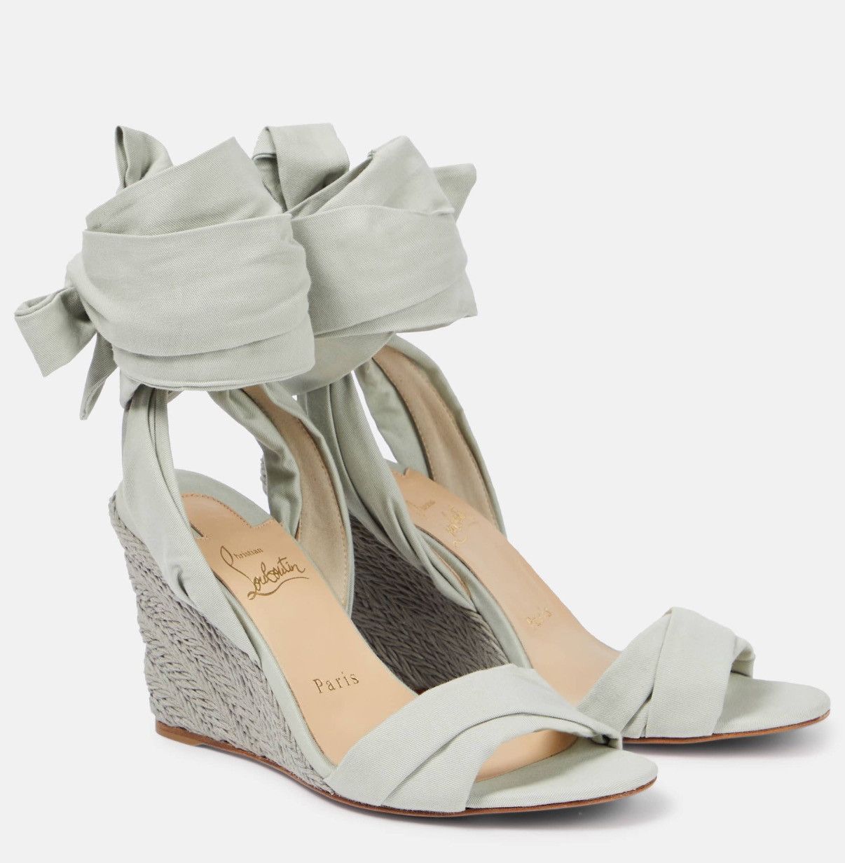Christian Louboutin New Christian Louboutin wedge heel sandal 40 Size US 10 / IT 40 - 1 Thumbnail