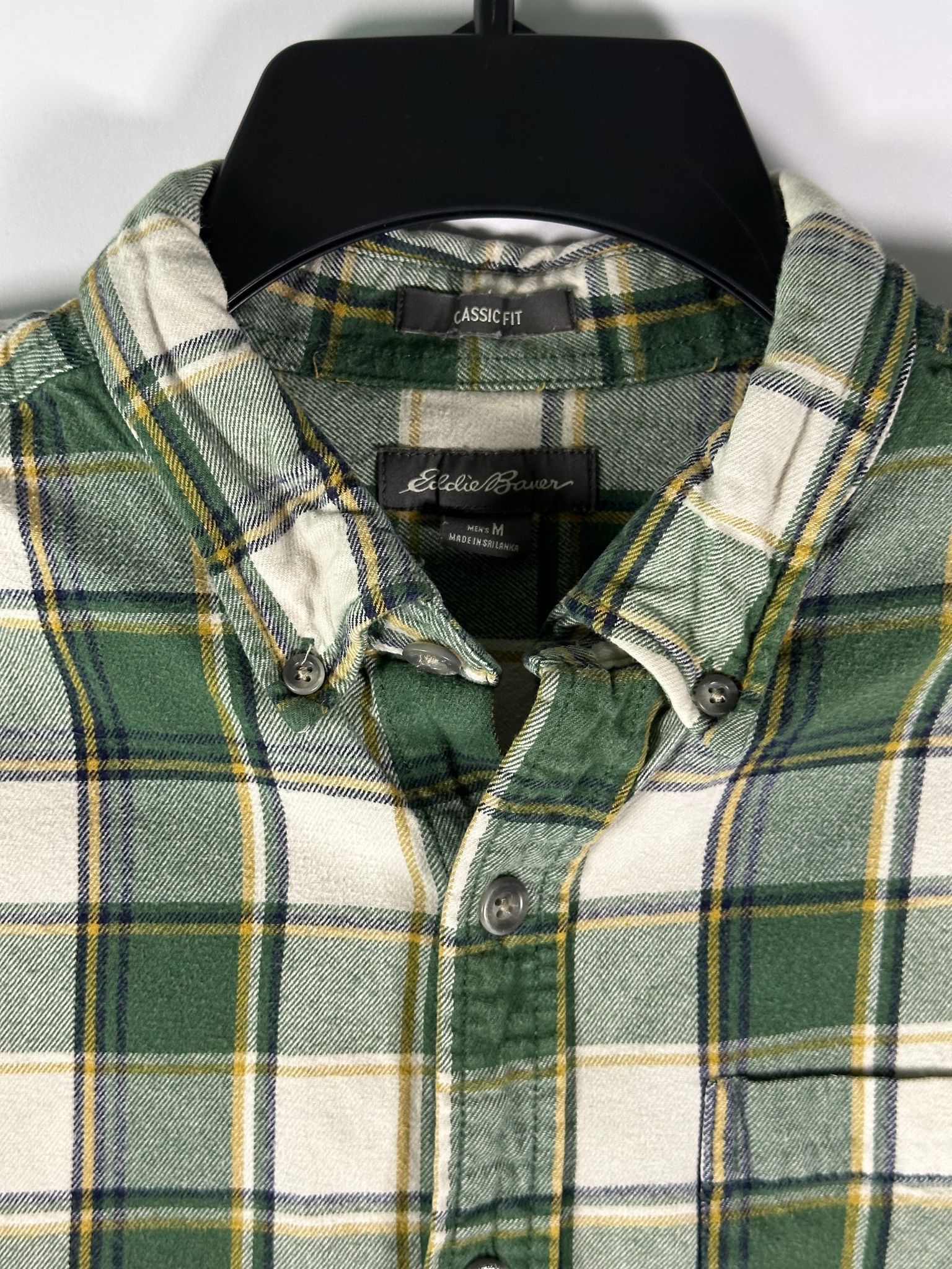 Eddie Bauer Eddie Bauer Shirt Mens M Green Plaid Button Up Flannel Long Size US M / EU 48-50 / 2 - 3 Thumbnail