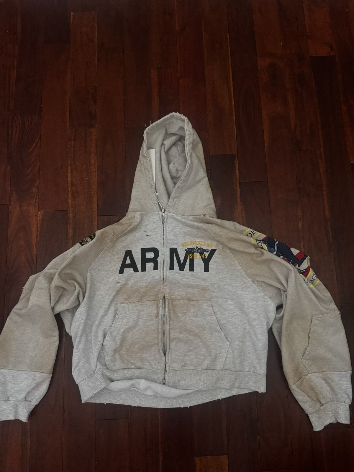 PROJECT G/R Project G/R Army Zip Up Hoodie NYC EXCLUSIVE | Grailed