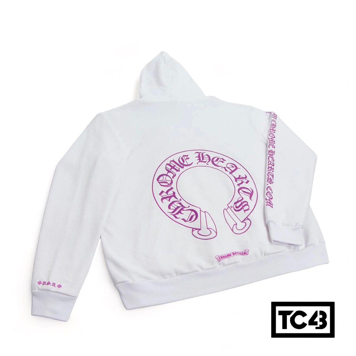 限定フーディー Chrome Hearts Exclusive Hoodie Purple Glitter Online Exclusive Hoodie 