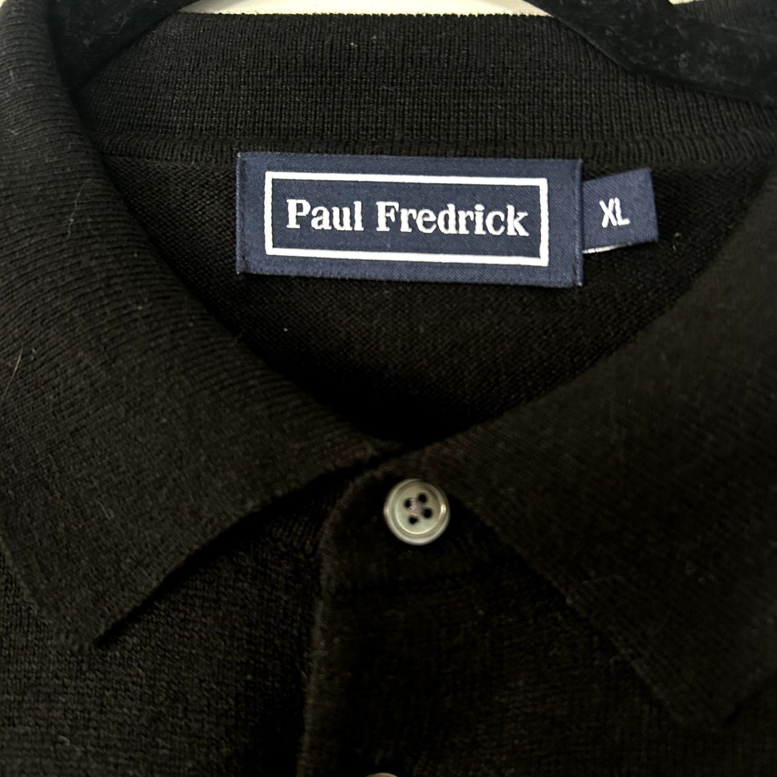Paul Fredrick Paul Fredrick mens silk cotton cashmere black polo sweater Size US XXL / EU 58 / 5 - 2 Thumbnail