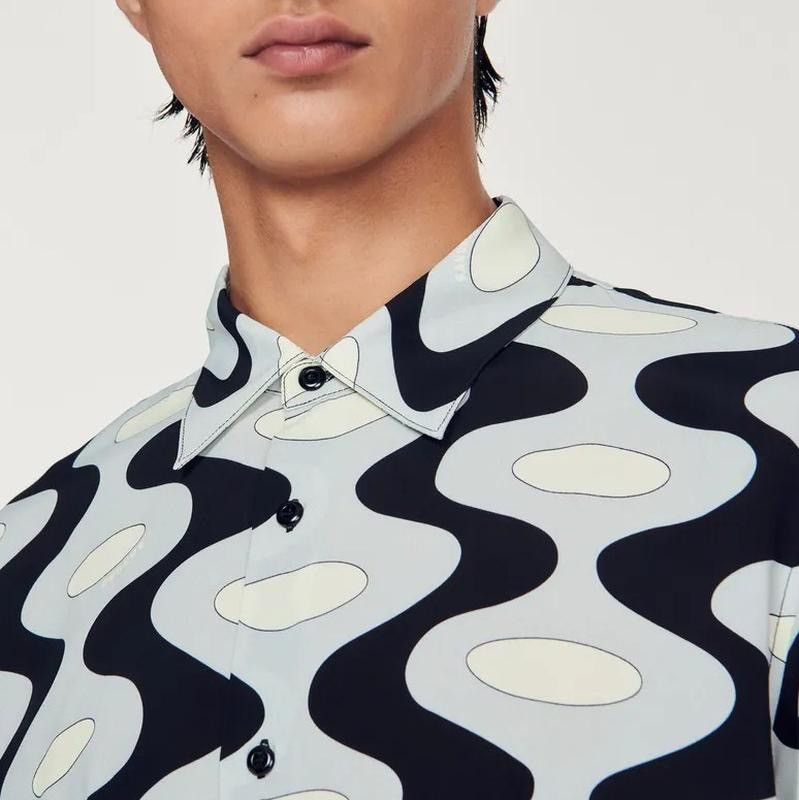 Sandro Sandro Print Shirt - Large Size US L / EU 52-54 / 3 - 9 Thumbnail