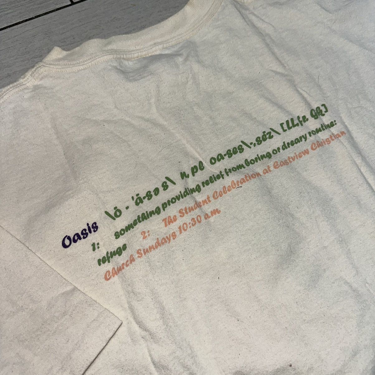 Vintage Vintage Oasis Jesus T-shirt Size US XL / EU 56 / 4 - 4 Thumbnail