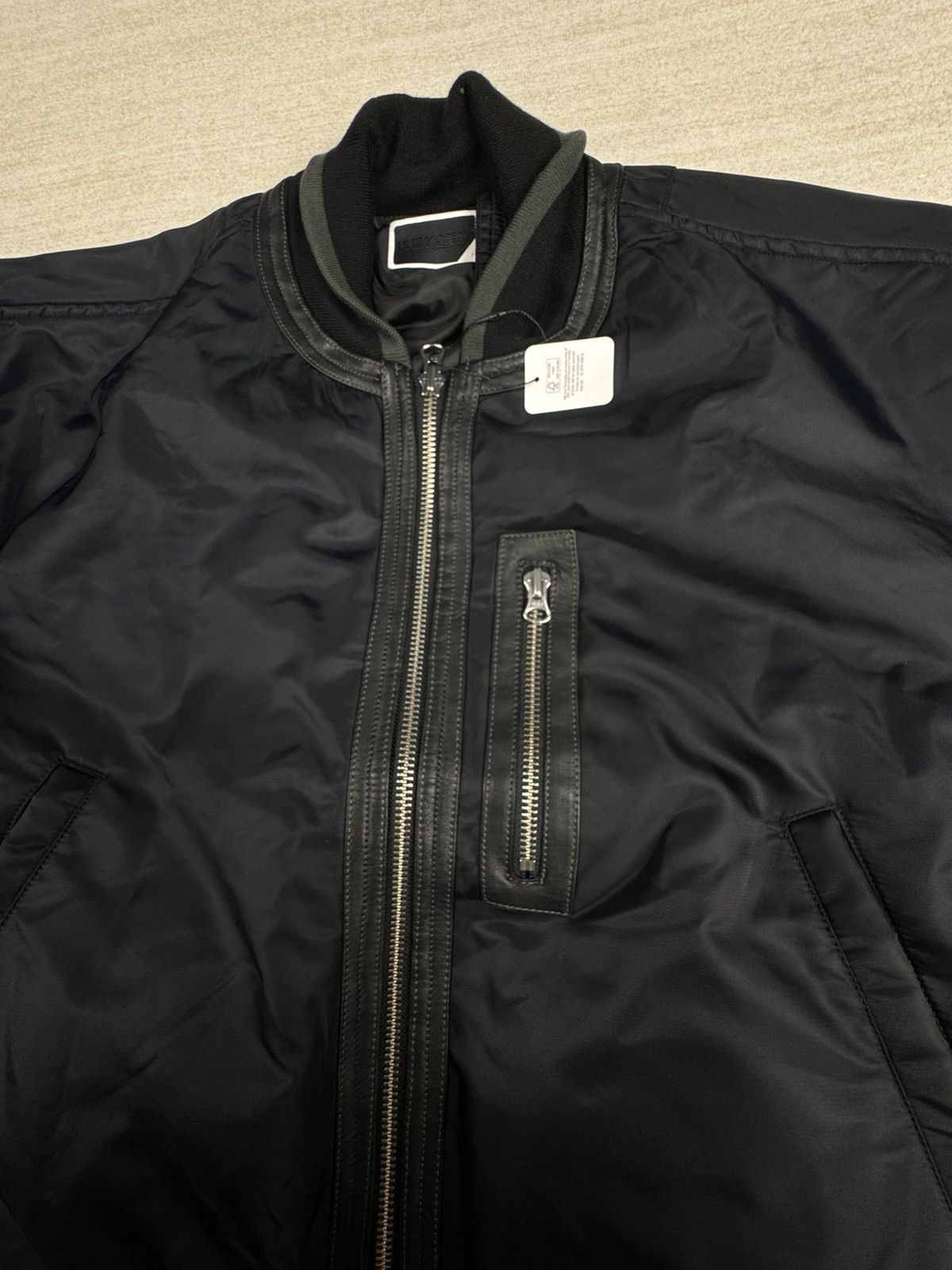 PHINGERIN Trim leather bomber jacket Size US L / EU 52-54 / 3 - 6 Thumbnail
