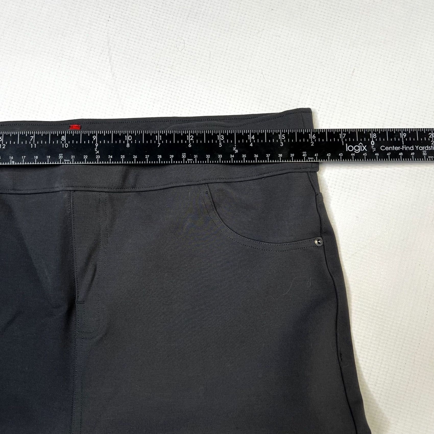 Spanx SPANX Ankle Skinny Pants Jeans XL Gray Women Slim High Rise Denim Back Pockets Logo 32in Waist 26in Inseam Size 40" / US 18 - 6 Thumbnail