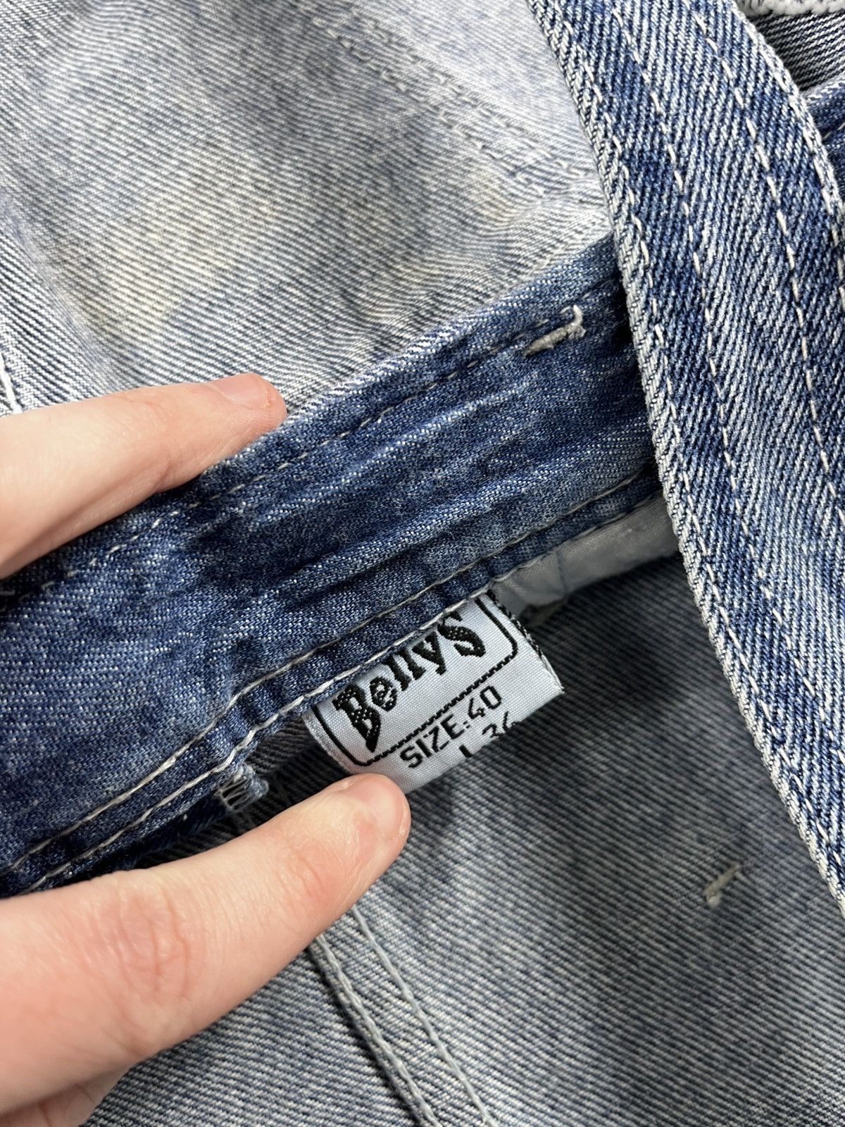 Vintage Vintage 90s Bellys denim bib overall workwear style size 31 Size 31" - 12 Thumbnail