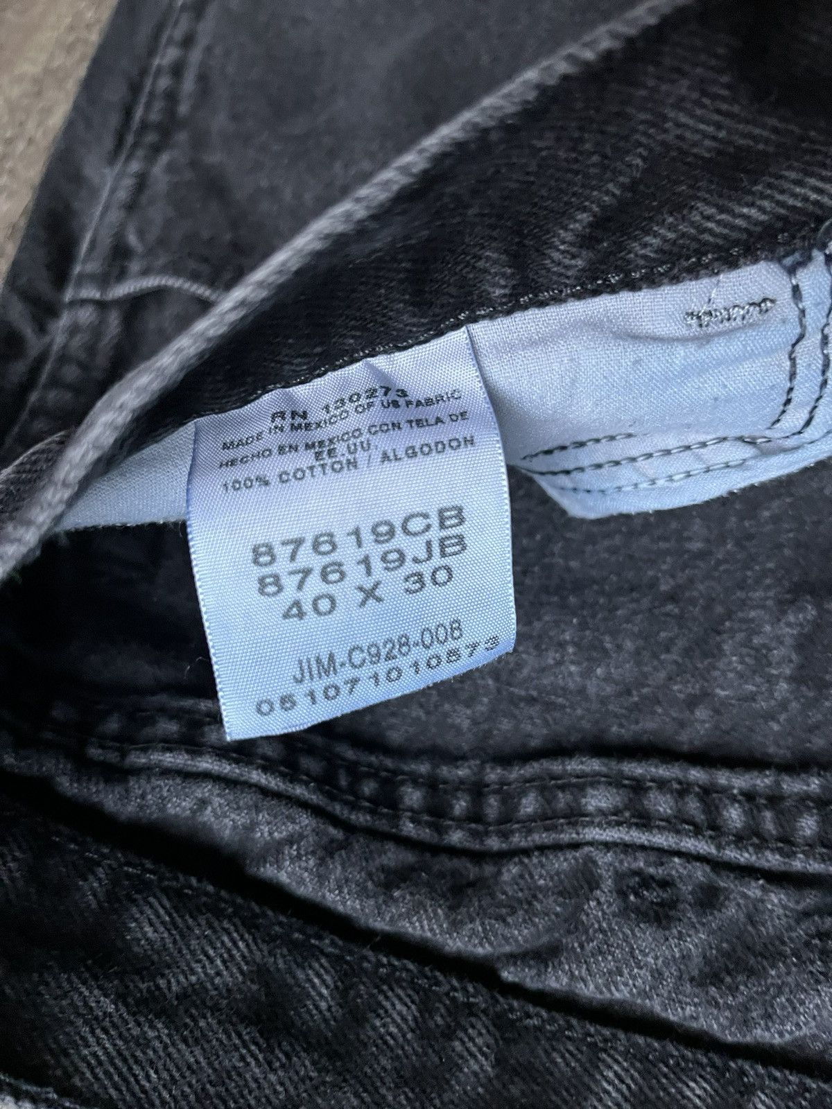 Vintage Vintage Rustlers Faded Black Jeans Size US 38 / EU 54 - 3 Thumbnail