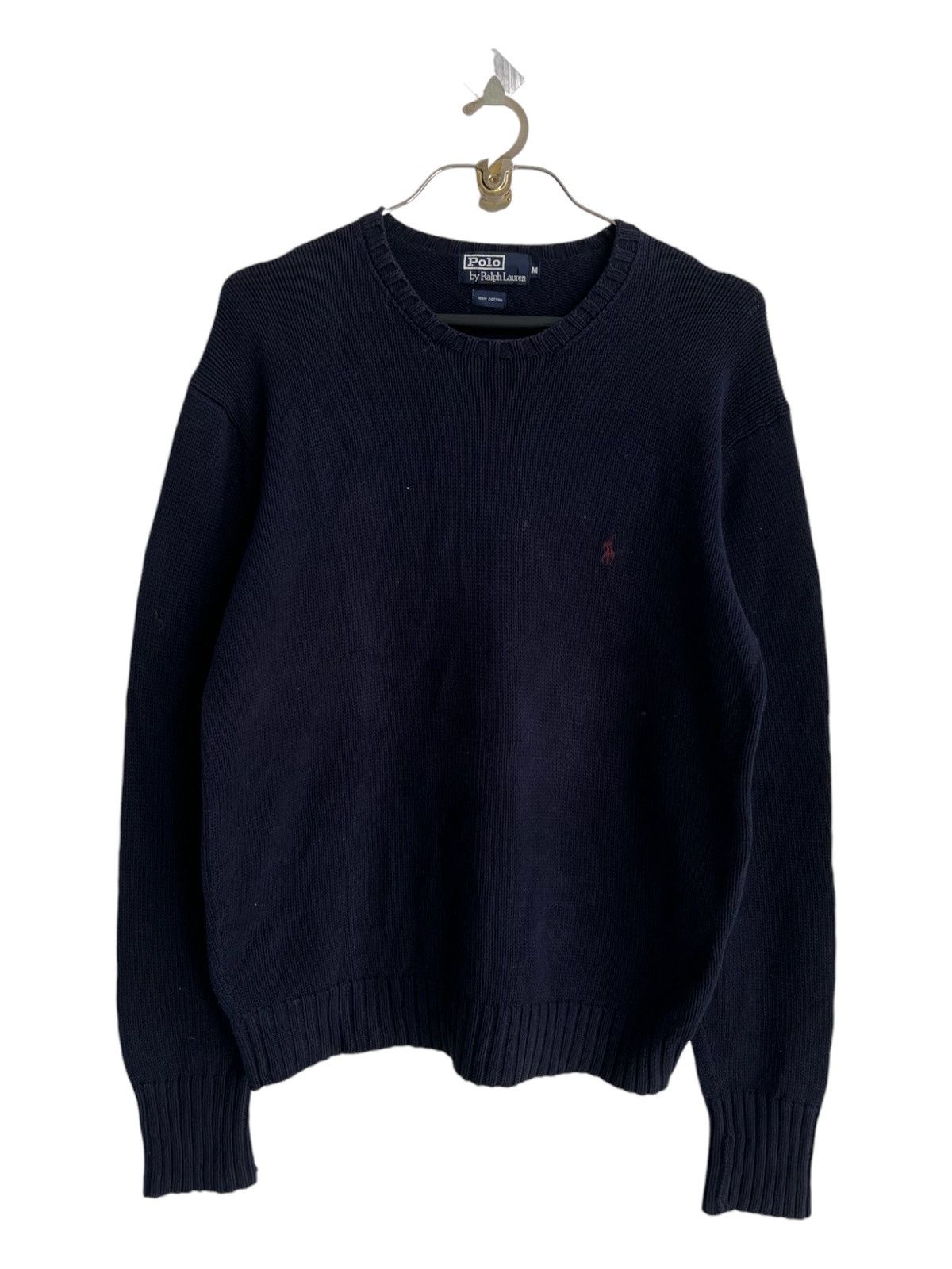 Lo Life × Polo Ralph Lauren × Vintage Y2K Polo Ralph Lauren Small Pony Logo Boxy Fit Knit Sweater Size US M / EU 48-50 / 2 - 2 Thumbnail
