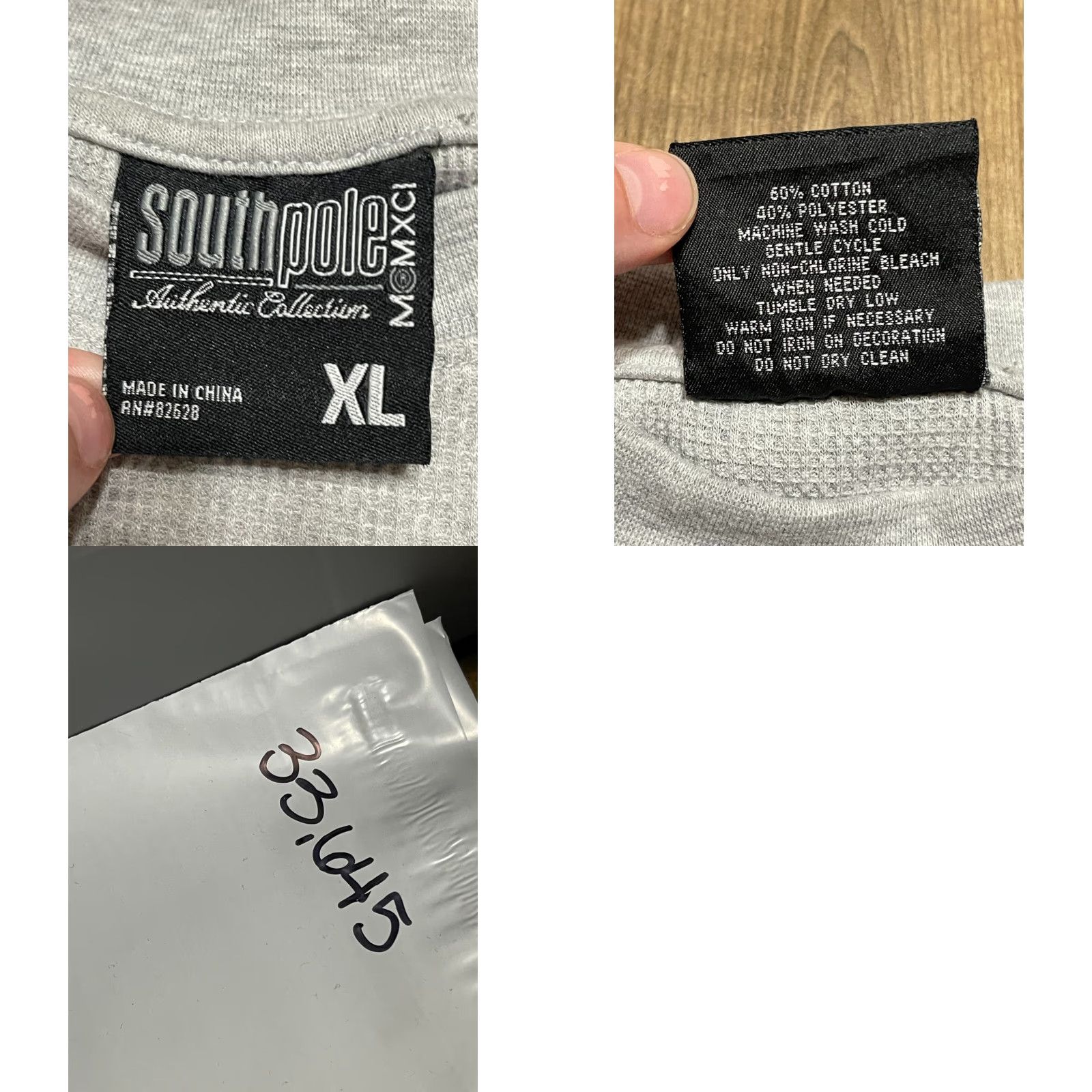 Southpole Southpole Shirt Mens XL Gray Long Sleeve Logo Crew Neck Shirt Size XL / US 12-14 / IT 48-50 - 8 Thumbnail