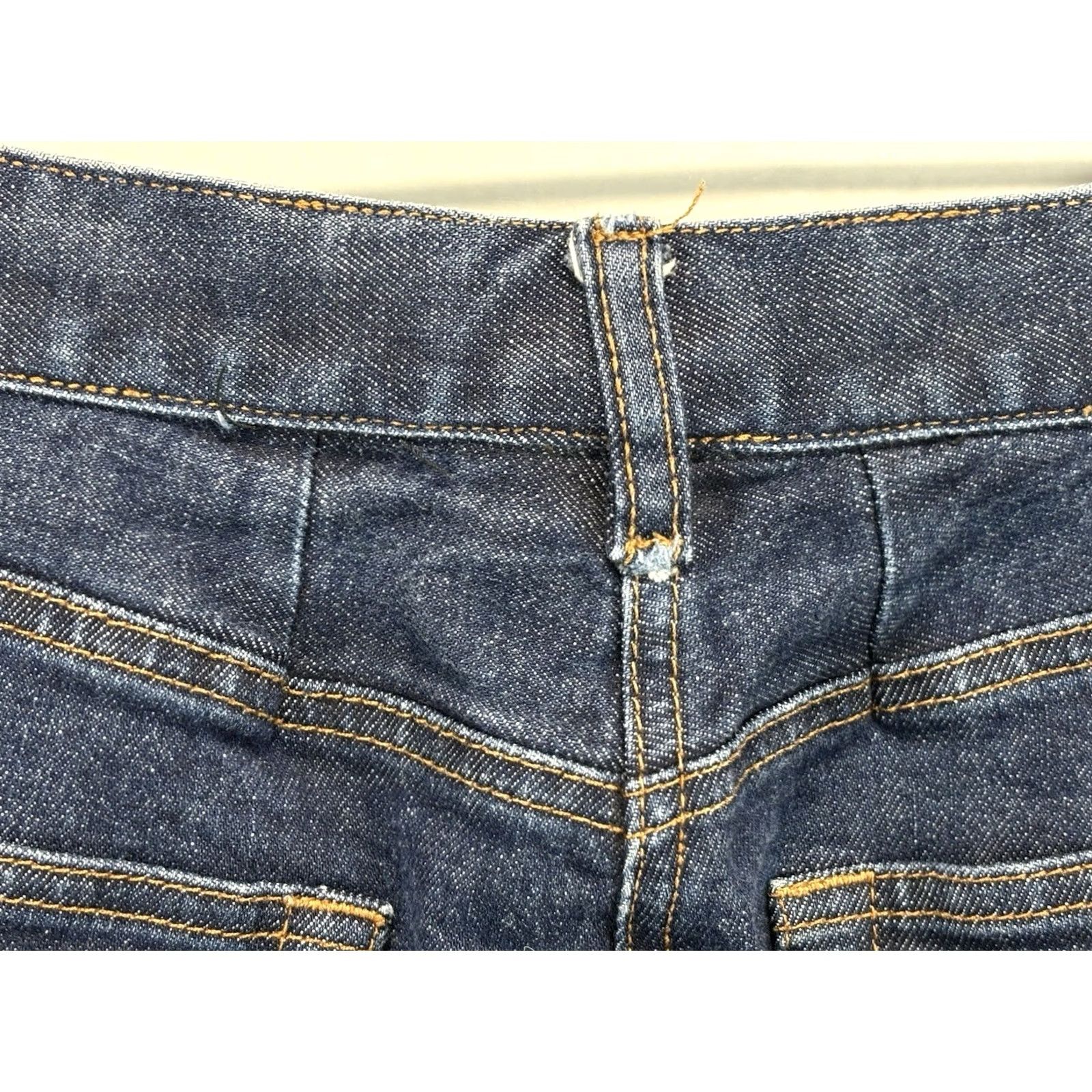 Gap VINTAGE Gap Y2K Midi Skirt Womens 10 Blue Front Slit Stretch Denim Size 32" / US 10 / IT 46 - 5 Thumbnail