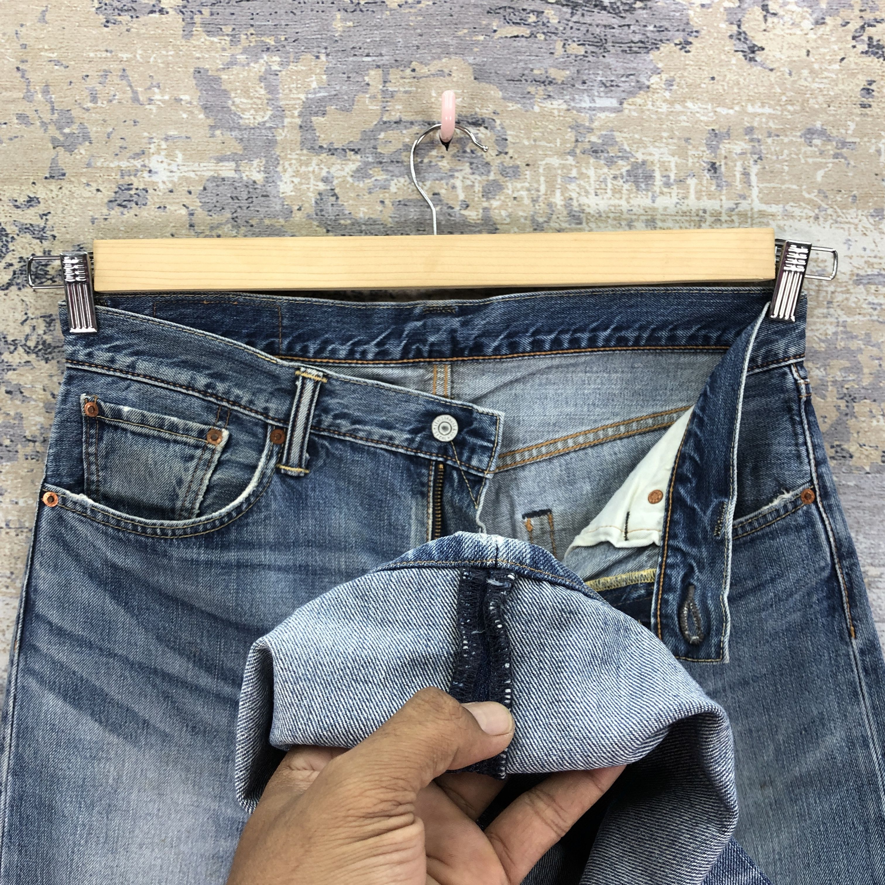 Levi's Vintage Y2K Levis 502 Jeans Distressed Levi's Faded Denim Size US 34 / EU 50 - 8 Thumbnail