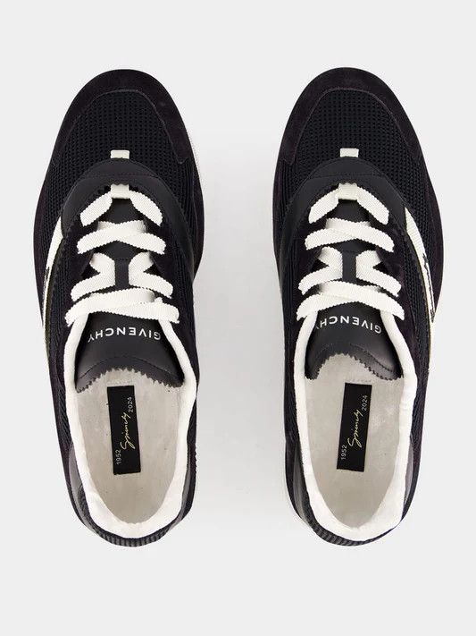 Givenchy o1w1db10925 Show Low Top Runner Sneakers in Black Size US 10 / EU 43 - 4 Thumbnail