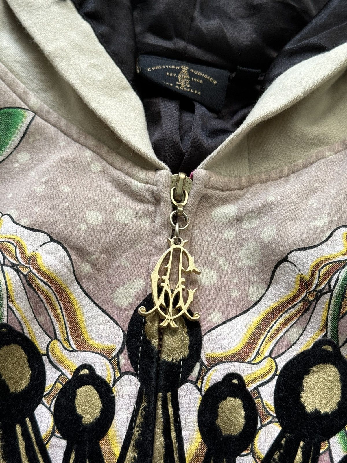 Christian Audigier × Ed Hardy × Vintage Christian Audigier Y2K vintage Saint Virgin Mary hoodie Size S / US 4 / IT 40 - 4 Thumbnail