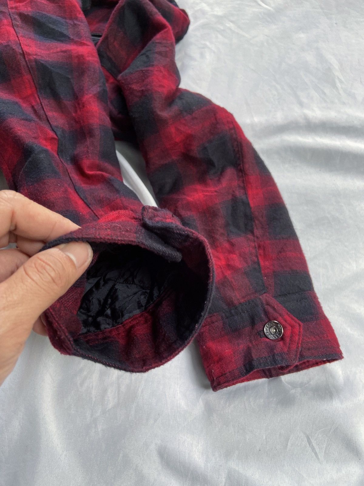 PPFM DOUBLE FOCUS BONDAGE PUNK PLAID FUR JACKET Size US M / EU 48-50 / 2 - 10 Thumbnail