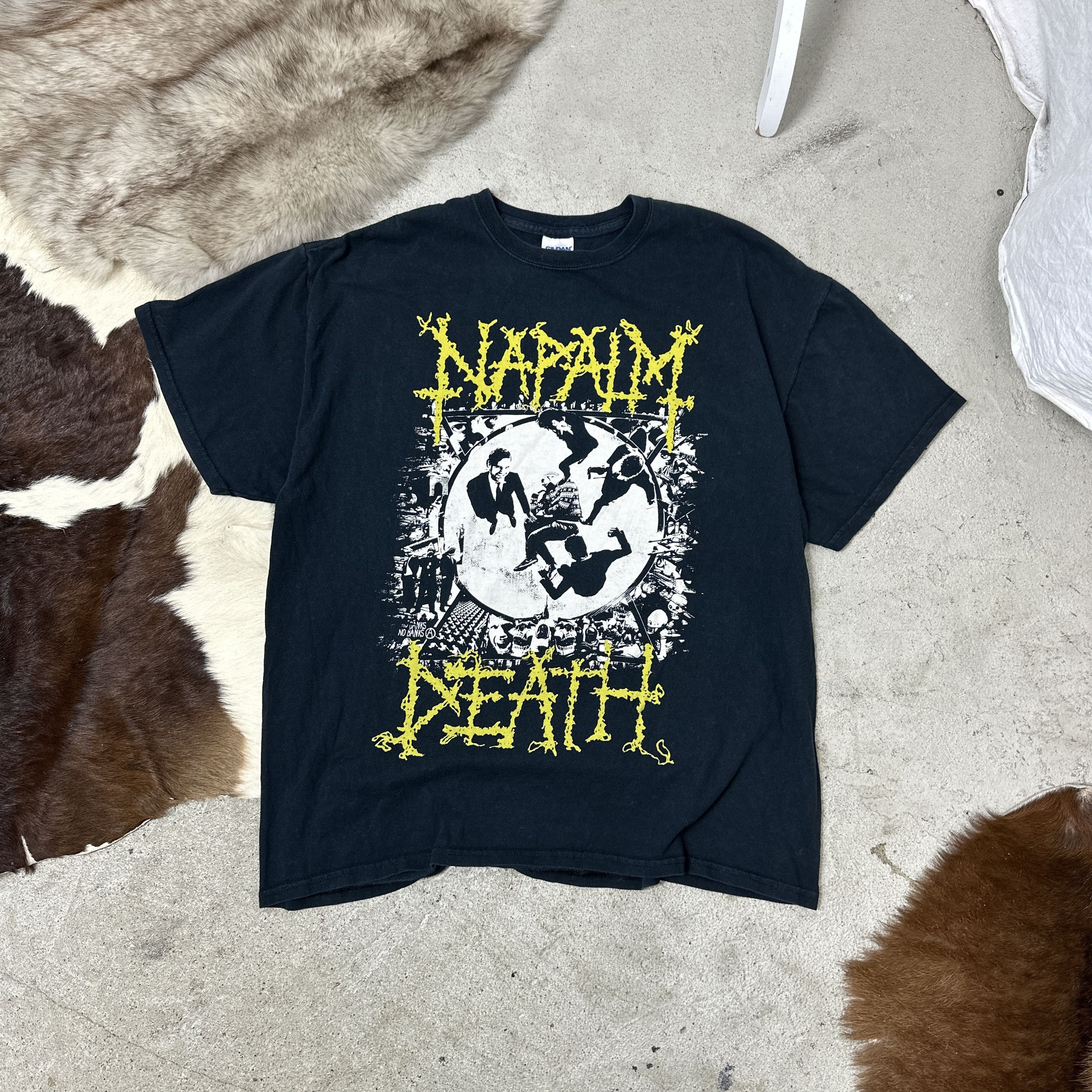 Vintage Vintage Punk Bandtee Napalm Death Oversize T-shirt 00s Size US XL / EU 56 / 4 - 1 Thumbnail