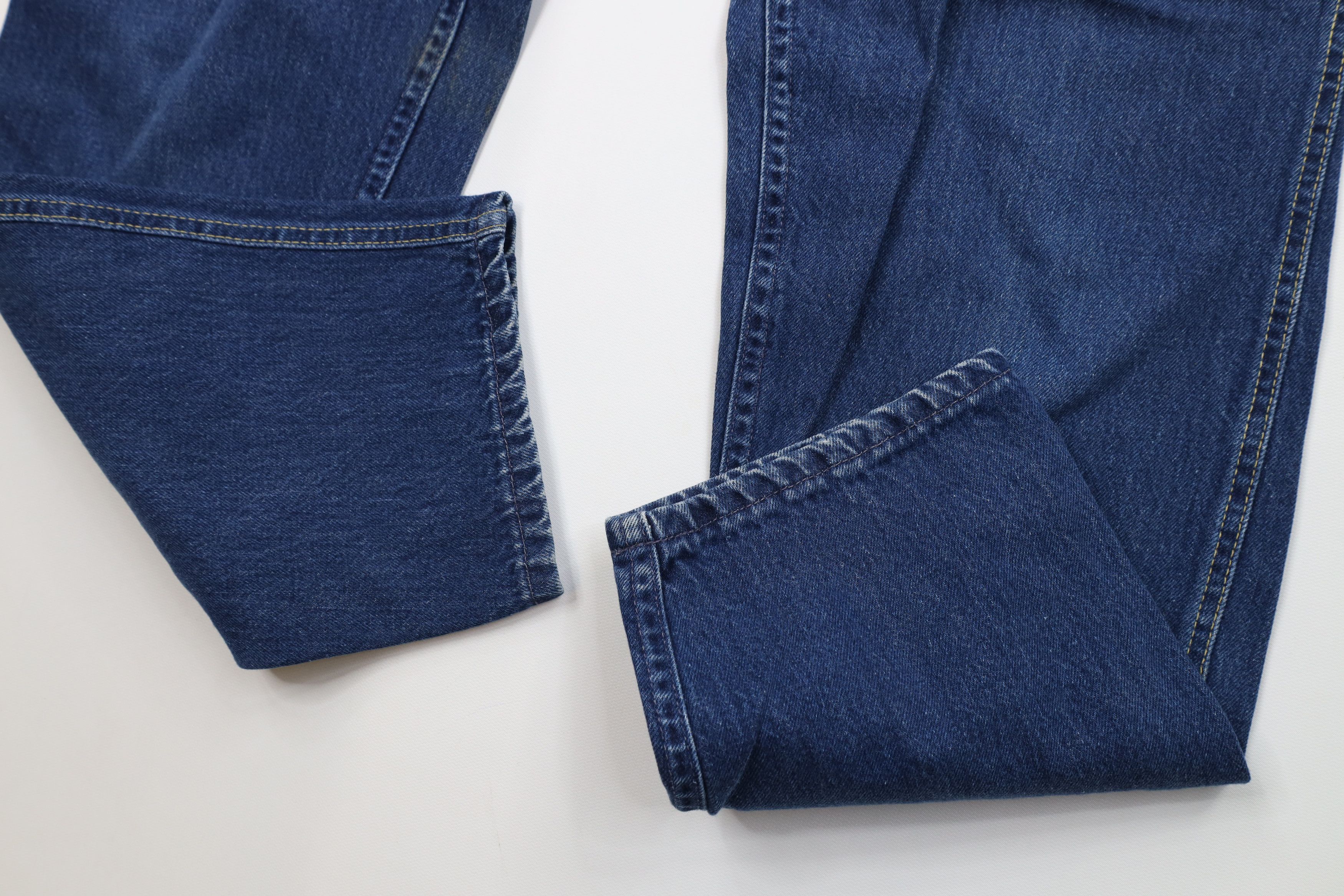 Lee Vintage 80s 90s Lee High Waisted Tapered Leg Jeans USA Blue Size 36" / US 14 / IT 50 - 5 Thumbnail