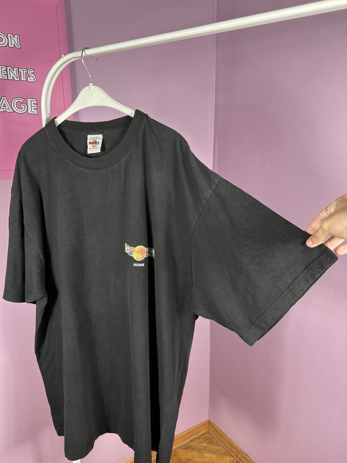 Hard Rock Cafe Hard Rock Cafe Rome Vintage 90s T Shirt Promo Distressed Size US XXL / EU 58 / 5 - 8 Thumbnail