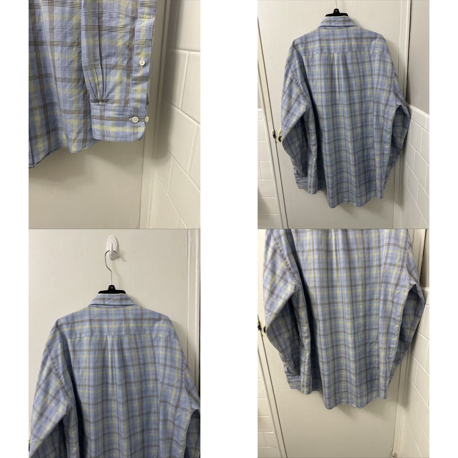 Brooks Brothers Brooks Brothers Original Polo Shirt Mens M Blue Plaid Button-Down Shirt Casual Preppy Breathable Pocketed Cotton Size US M / EU 48-50 / 2 - 8 Thumbnail