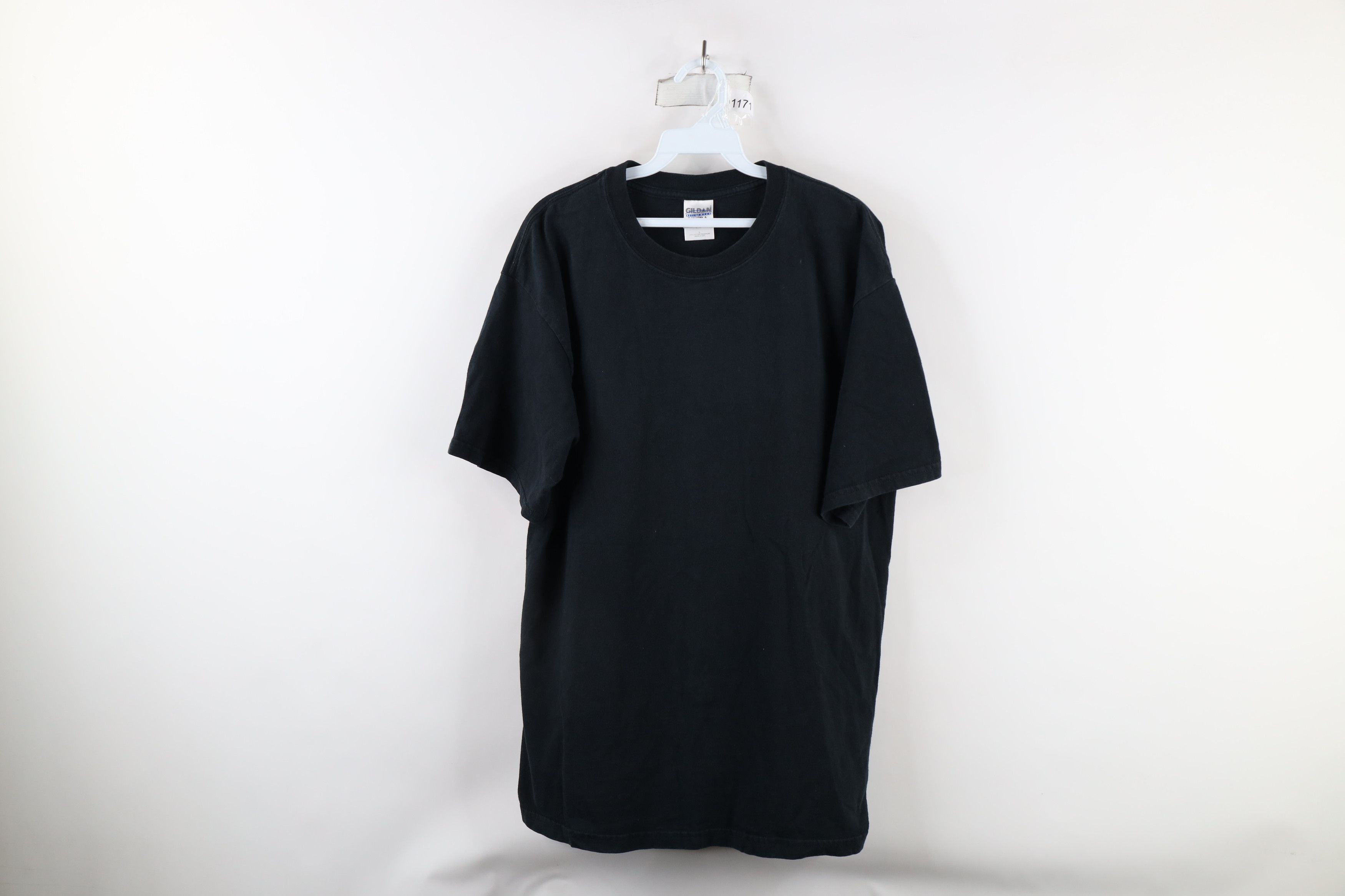 Vintage Vintage Streetwear Blank Heavyweight Cotton T-Shirt Black Size US L / EU 52-54 / 3 - 1 Thumbnail