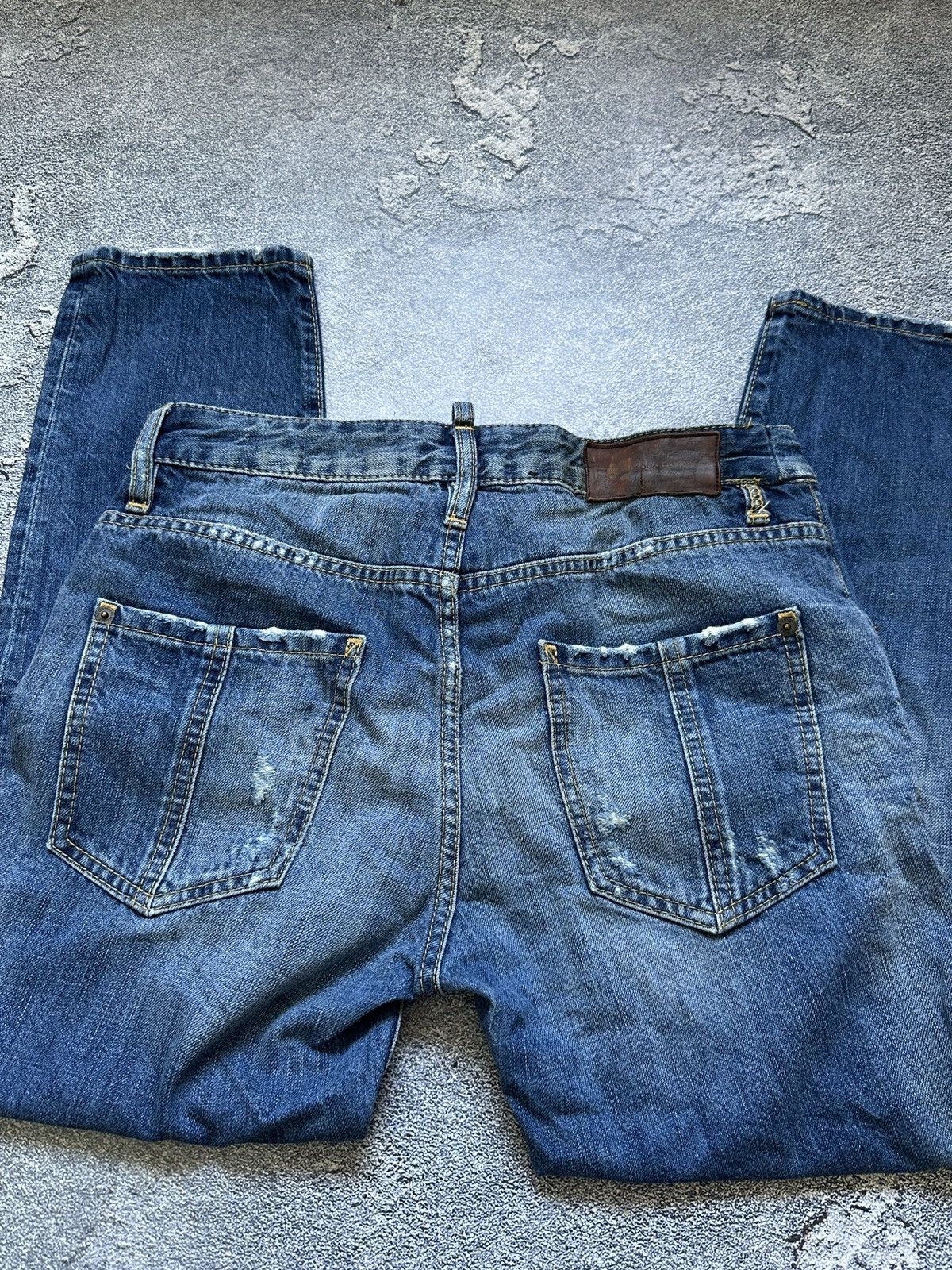 Dsquared2 Dsquared2 Women’s Low Rise Cropped Distressed Jeans Size 27 Size 27" / US 4 / IT 40 - 11 Thumbnail