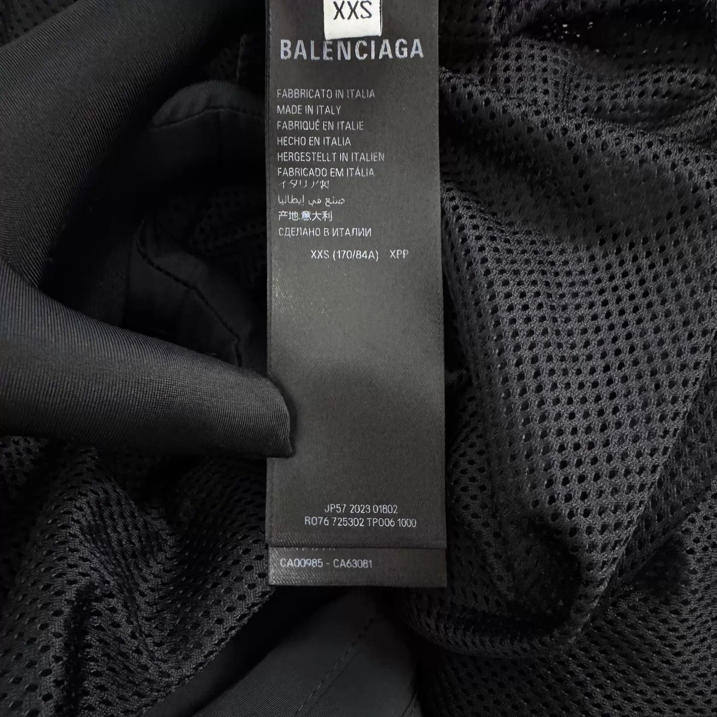 Balenciaga Balenciaga FW23 Stripe Logo Zip Collar Jkt OS XXS Unisex Size US XXS / EU 40 - 6 Thumbnail