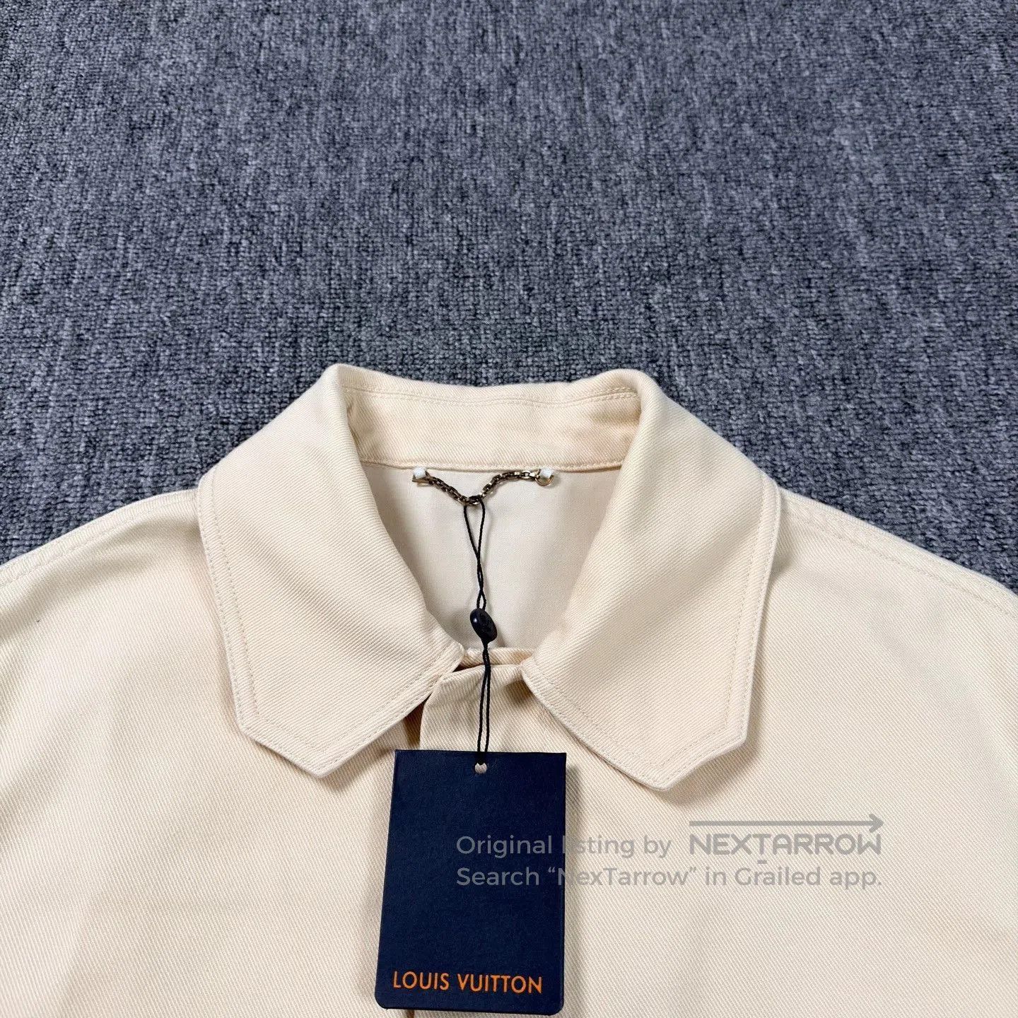 Louis Vuitton LV Beige Lumber Print Short Sleeve Shirt. Size US M / EU 48-50 / 2 - 6 Thumbnail