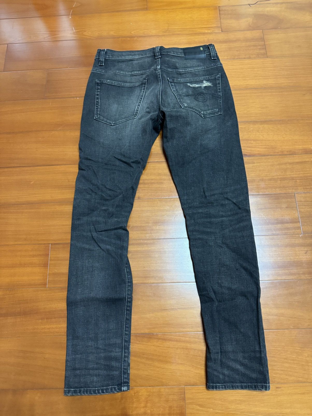 R13 R13 Skinny Skate Boy Distressed Denim Size US 30 / EU 46 - 2 Thumbnail