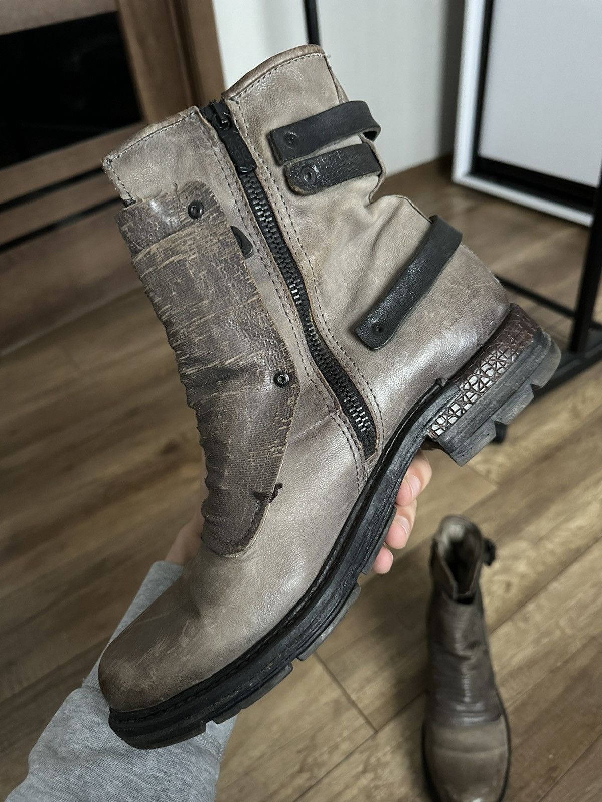 A.S.98 AS 98 Airstep Leather Boots High Top Avant Garde Size US 7 / EU 40 - 9 Thumbnail