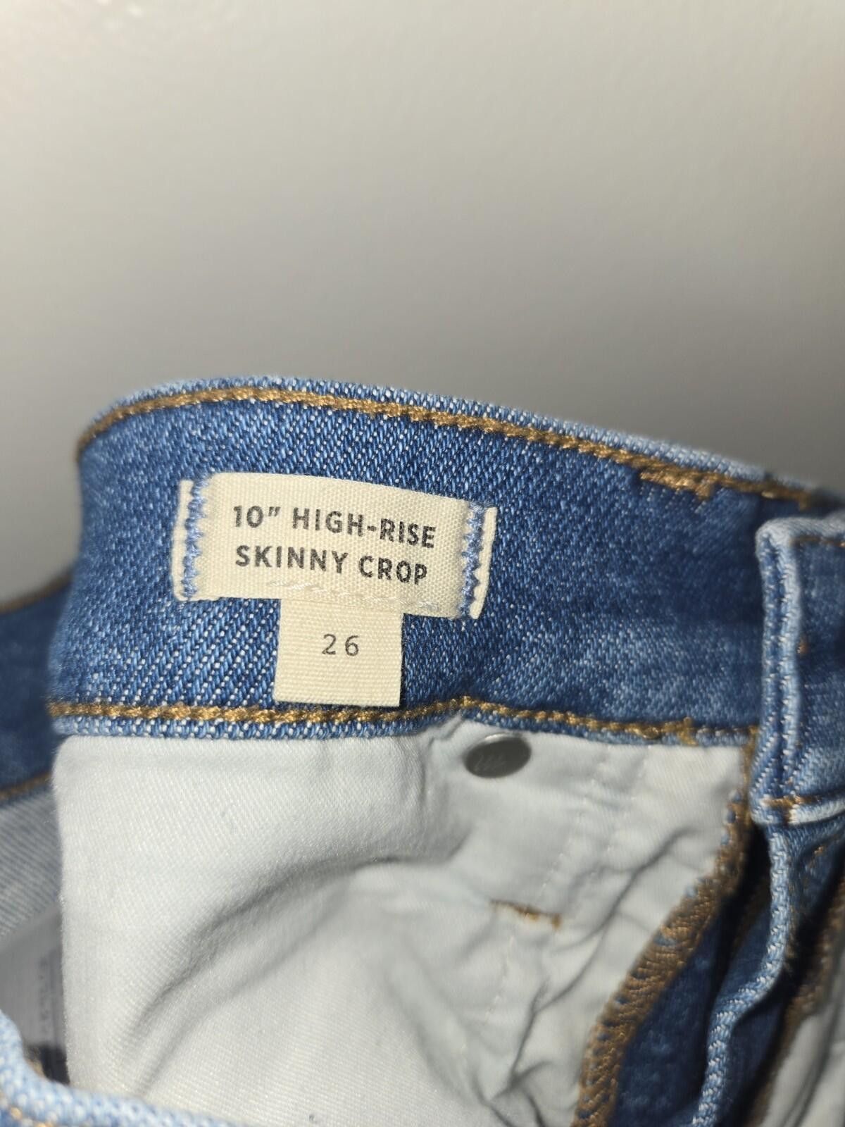 Madewell MADEWELL 10" High-Rise Skinny Crop Jeans in Sheffield 26 Size 26" / US 2 / IT 38 - 4 Thumbnail