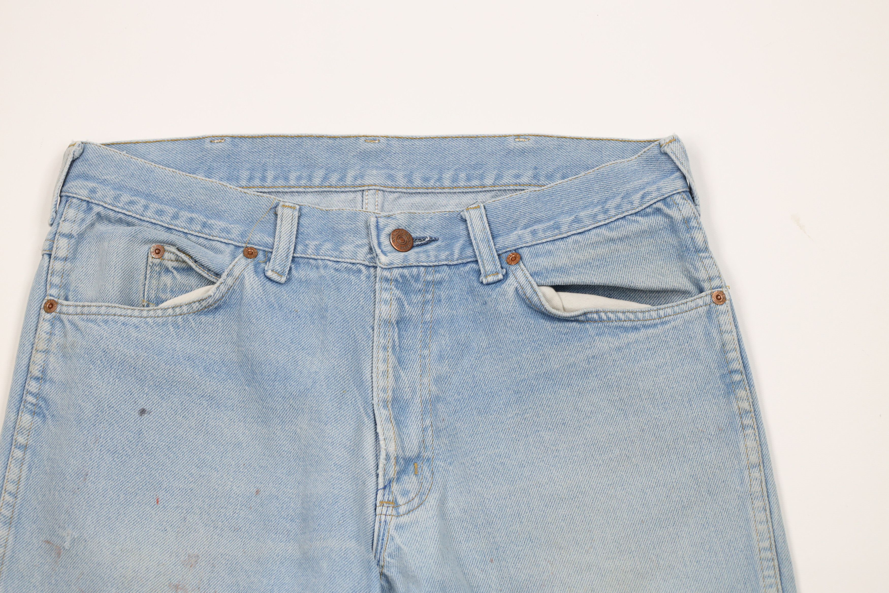 Vintage Vintage 70s Streetwear Flared Wide Leg Denim Jeans USA Size US 34 / EU 50 - 2 Thumbnail
