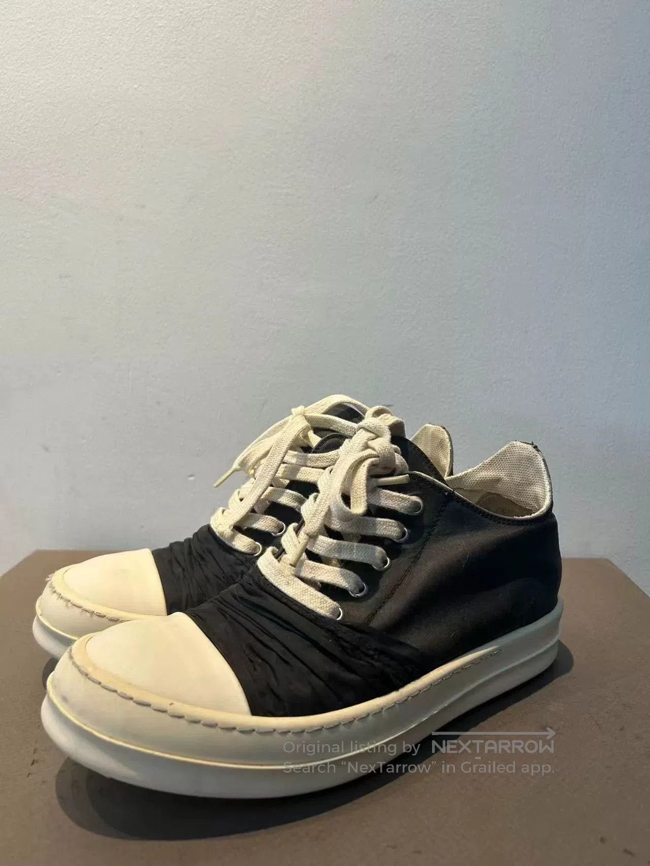 Rick Owens Rick Owens Black Silk Sneakers Size 39. Size US 6 / EU 39 - 2 Thumbnail