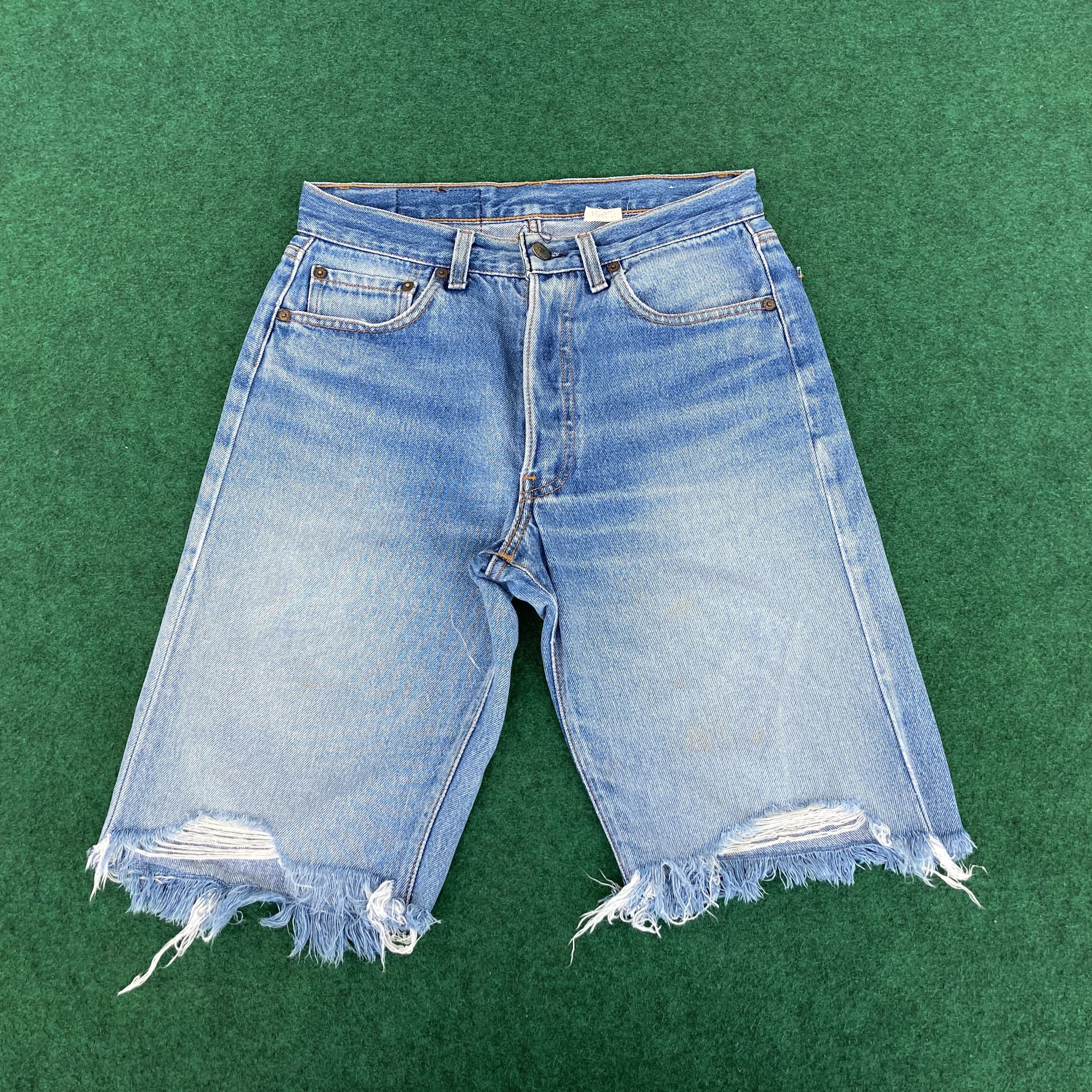 ERL × Levi's Levi's x ERL distressed jorts | Grailed