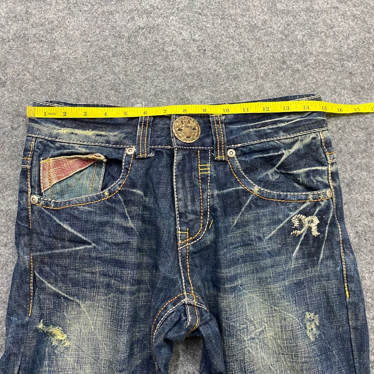 If Six Was Nine 💥Best Offer💥Vintage Riobera Jeans Distressed Denim Size US 30 / EU 46 - 4 Thumbnail