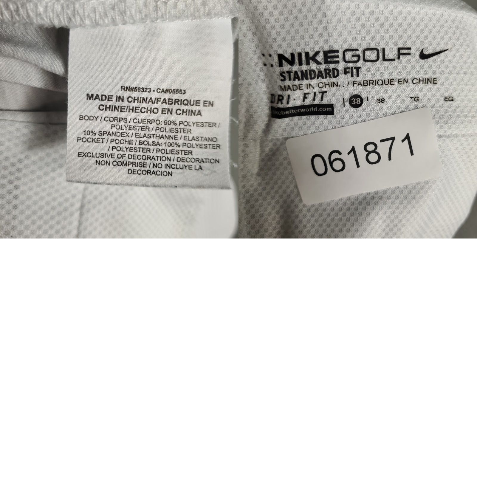 Nike Nike Shorts Mens 38 Gray Striped Swoosh Dri Fit Chino Flat Front Casual Golf Sportwear Flat Front 38 Mens Gray Nike Shorts Size US 38 / EU 54 - 8 Thumbnail