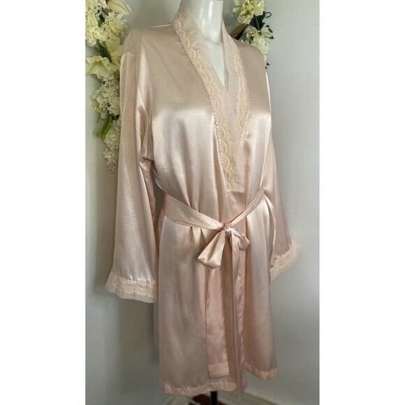 Vintage Vintage Morgan Taylor Intimates Robe Pink Women's Size Large Size ONE SIZE - 16 Thumbnail