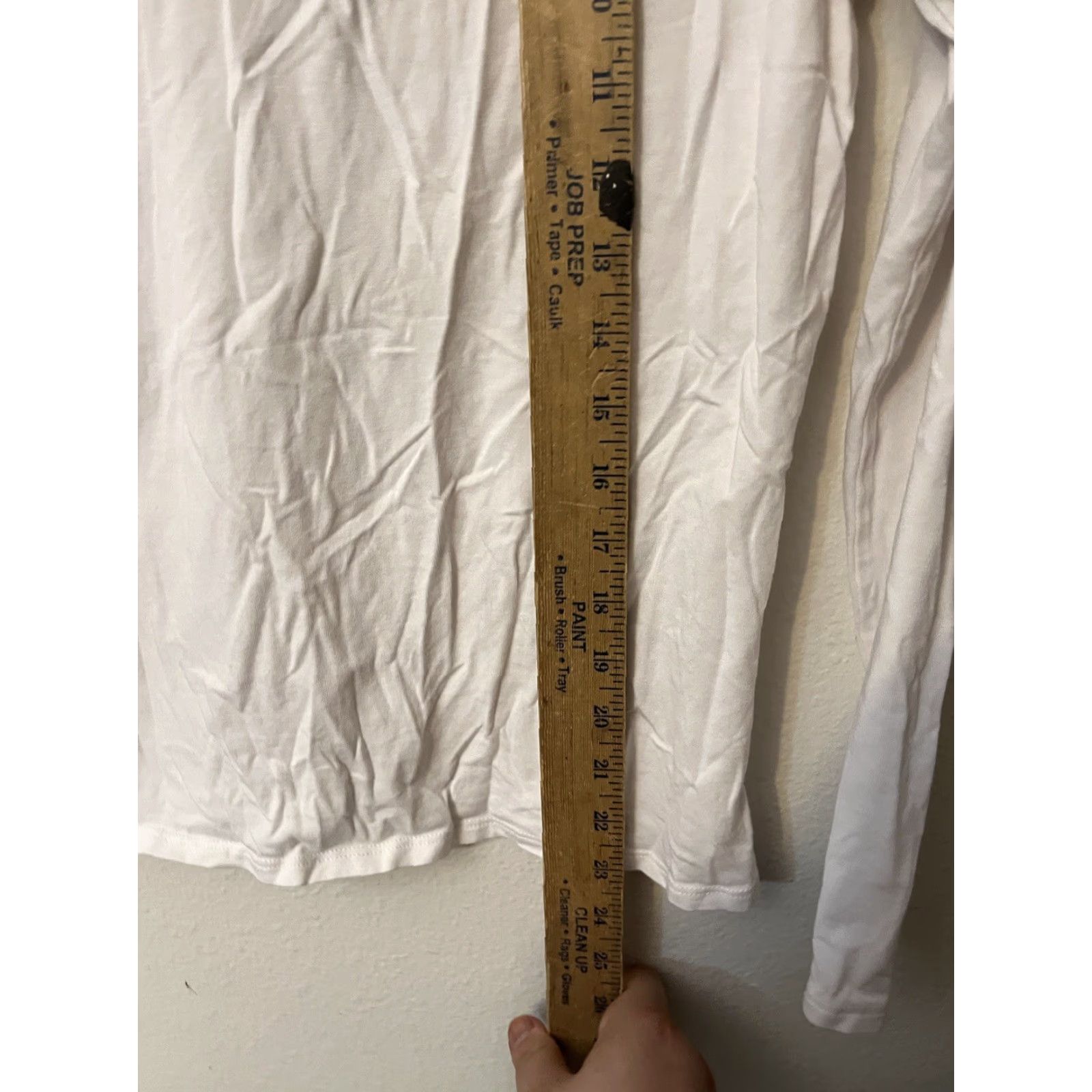 Lucky Brand Lucky Brand Sleep Shirt Long Sleeve White Solid Womens Large Size L / US 10 / IT 46 - 4 Thumbnail