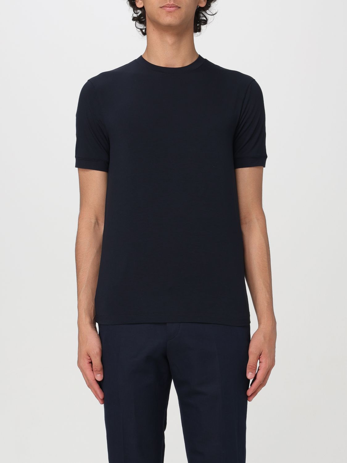 image of Giorgio Armani T-Shirt Men Navy (Size Small)