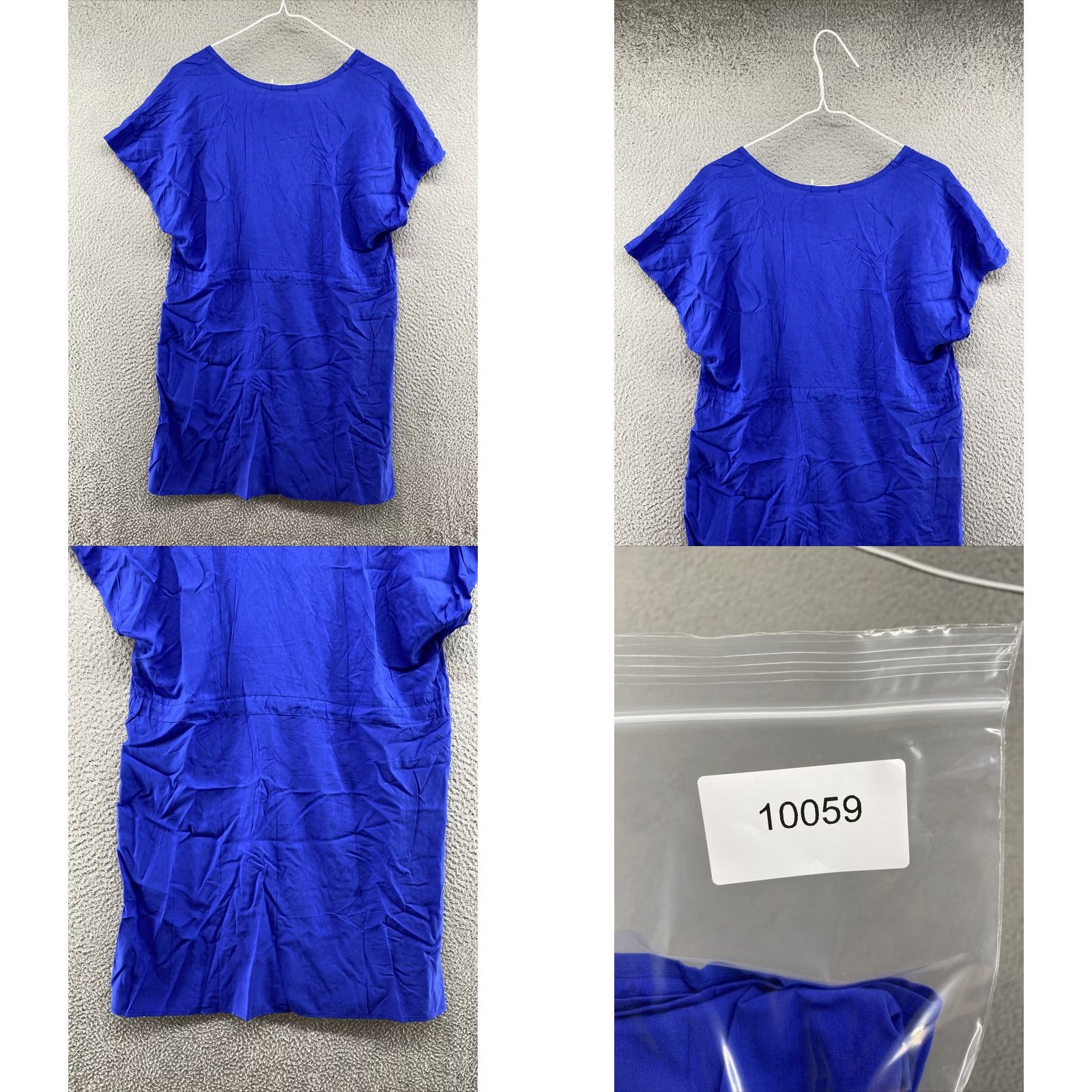 Vintage Ekouaer Women's V-Neck Loungewear Short Sleeve Dress Blue M NEW Size 32" / US 10 / IT 46 - 8 Thumbnail